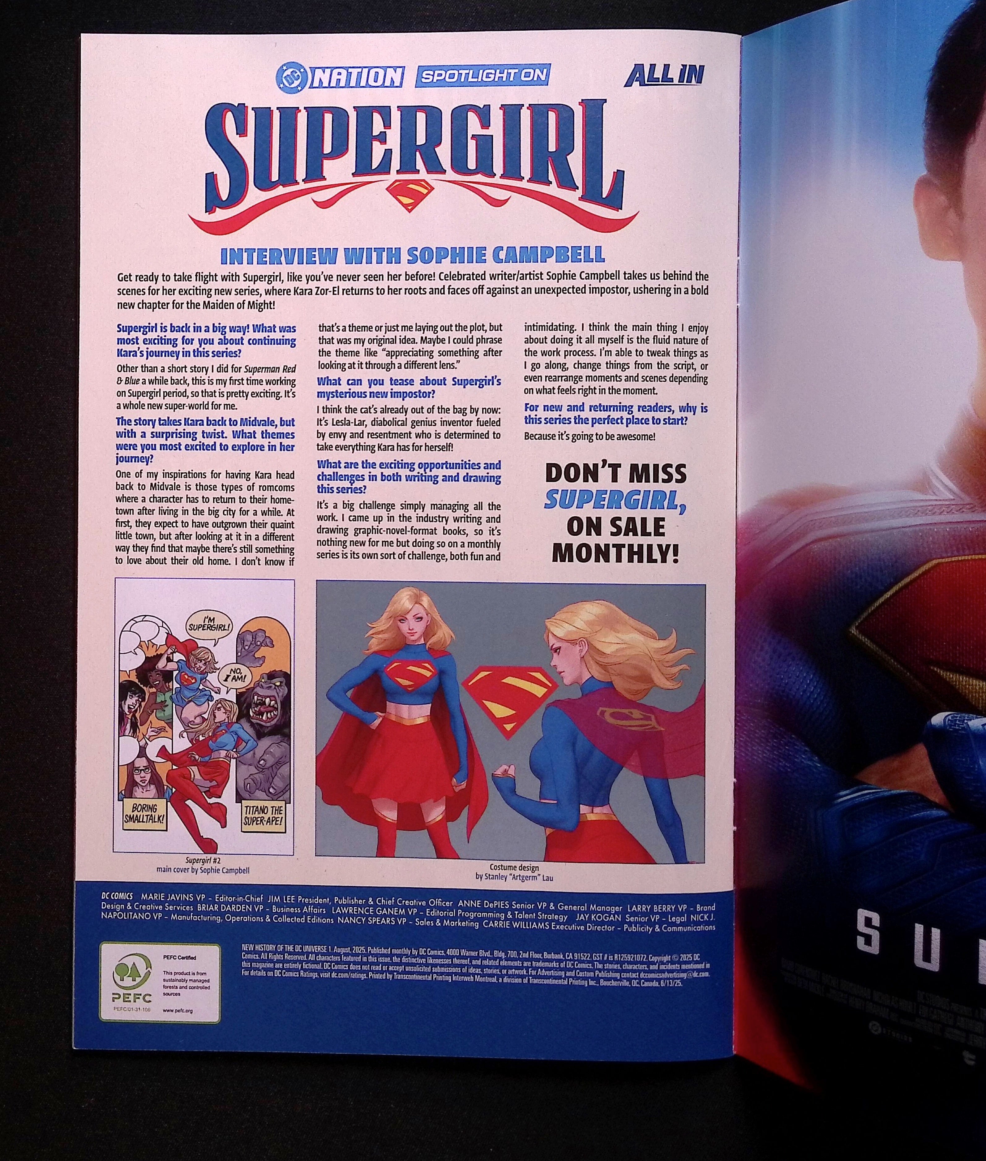 New History of the DC Universe # 1 Artgerm Foil Variant 2025 BN