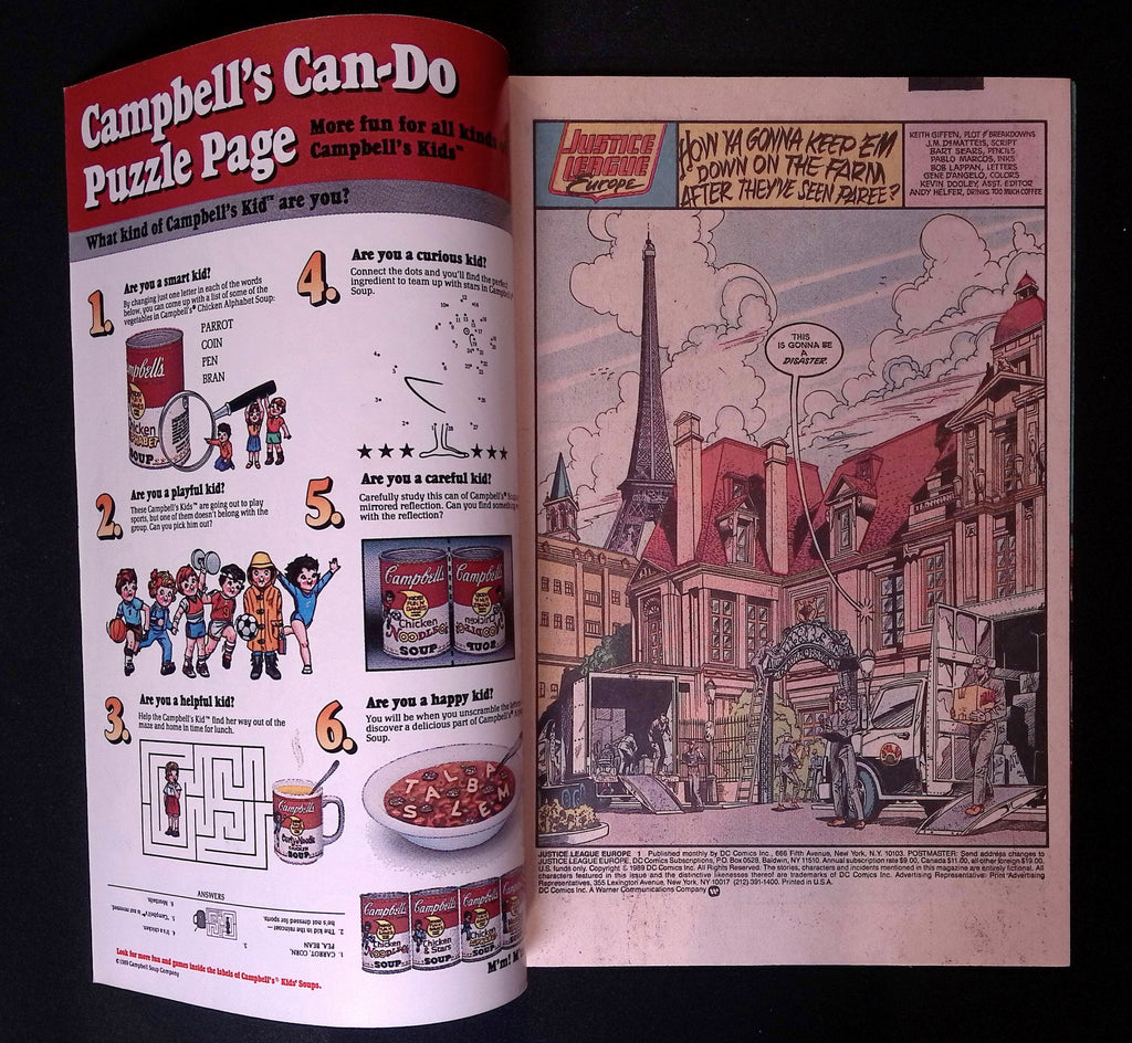 Justice League Europe # 1 1989 VF/NM