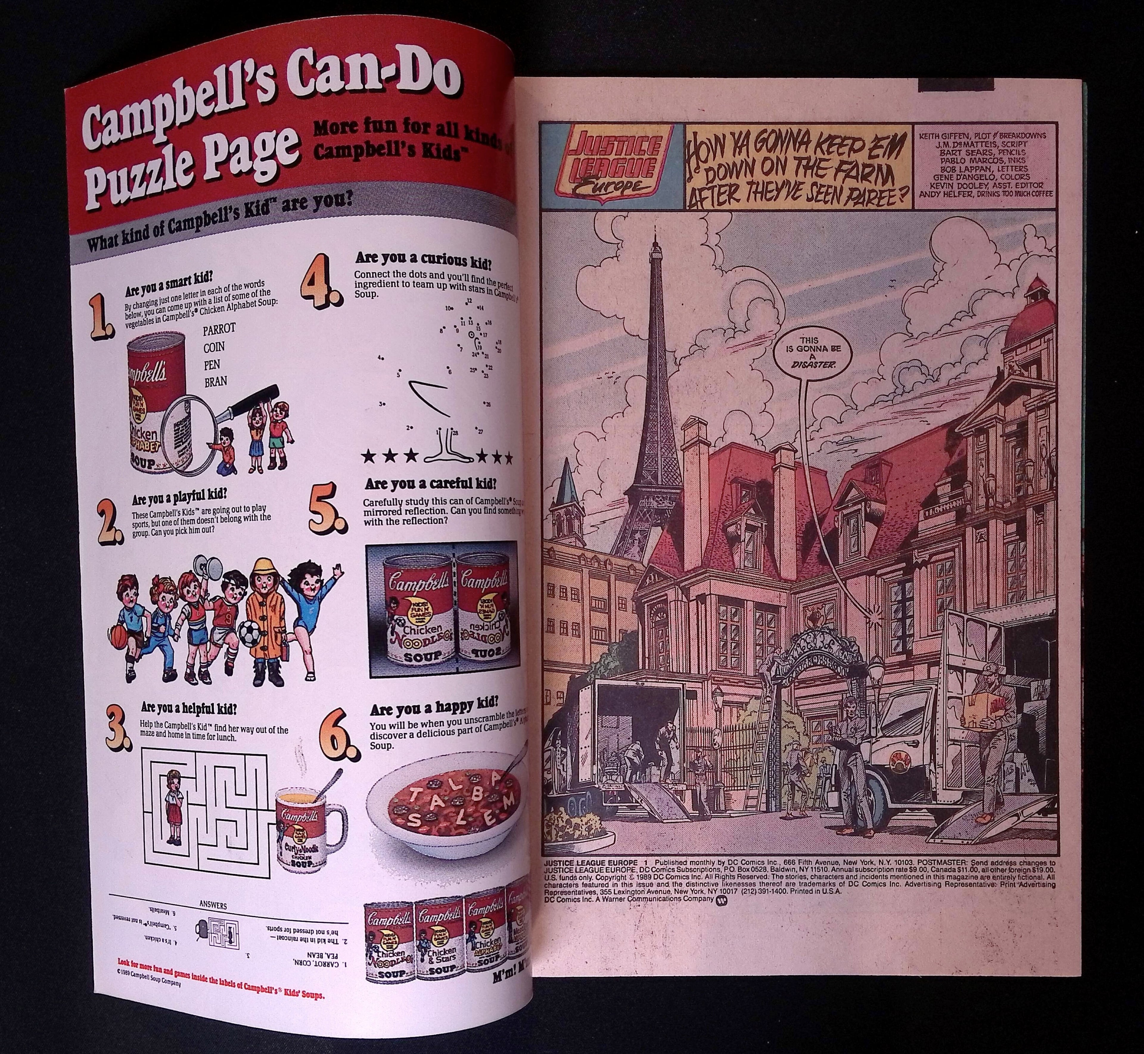 Justice League Europe # 1 1989 VF/NM