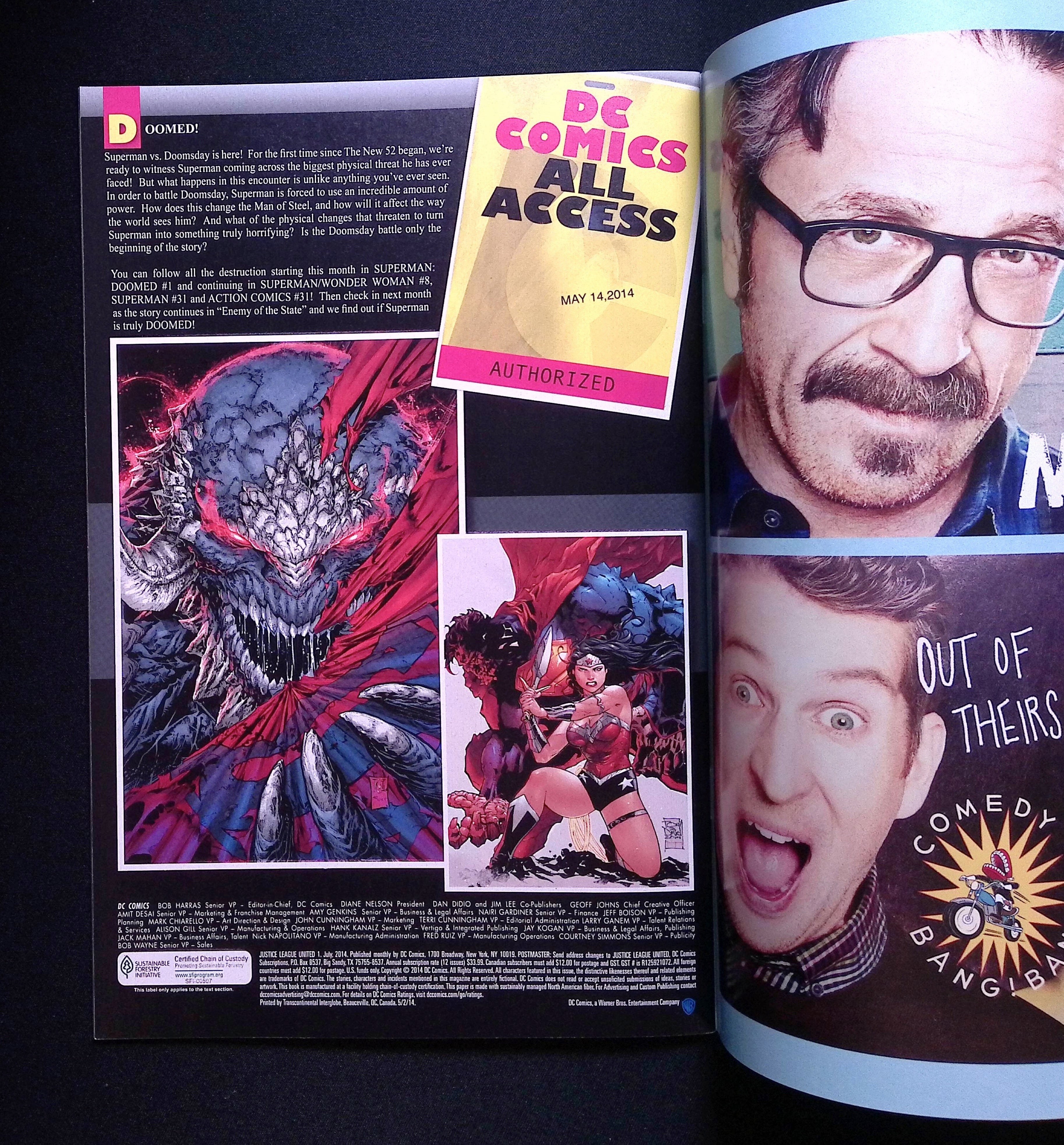 Justice League United # 1 2014 NM-