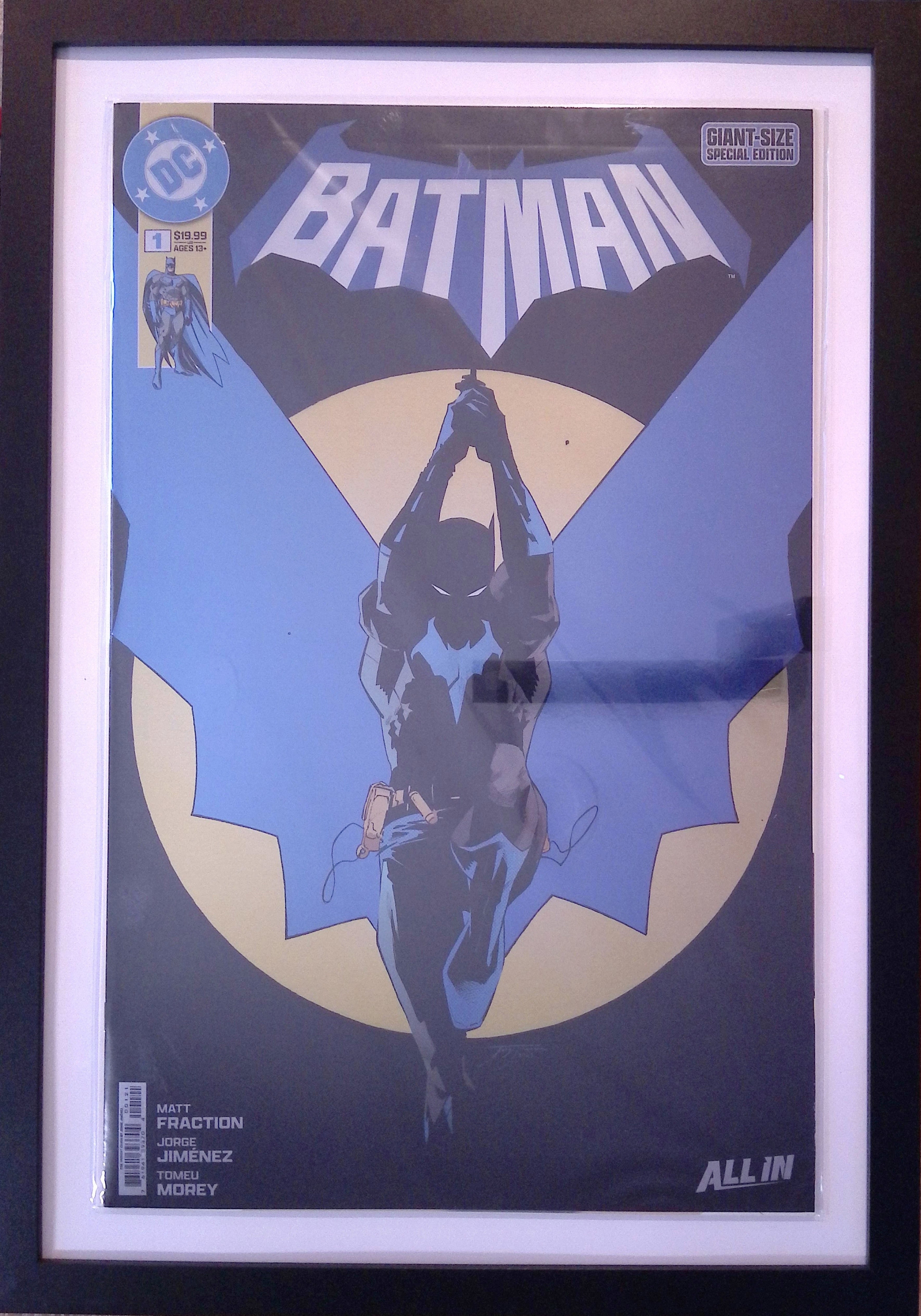 Batman # 1 Foil Variant First Printing 11 X 17 Format Framed 2025 NM