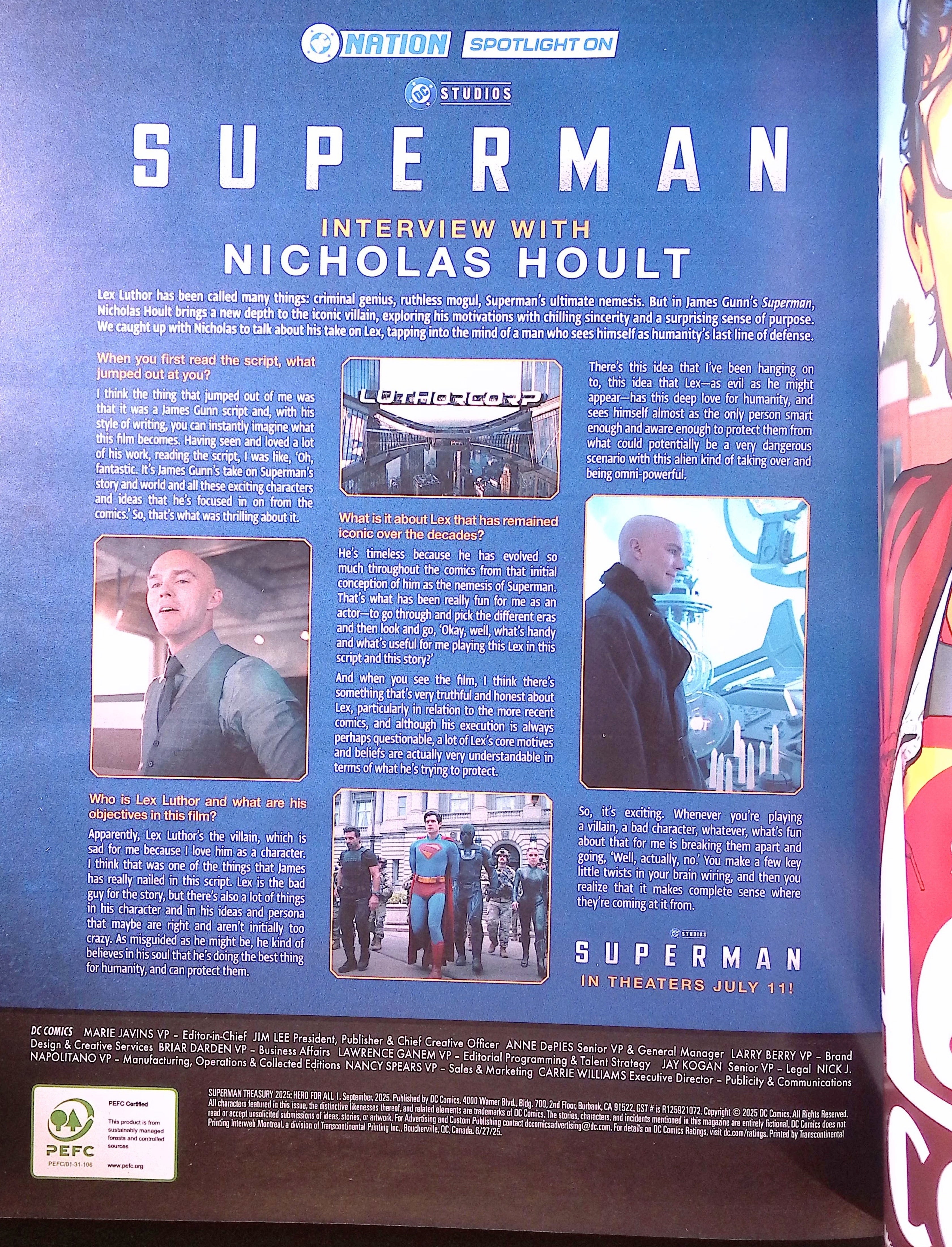 Superman Treasury 2025: Hero for All Movie Poster Variant 10x13.5 NM