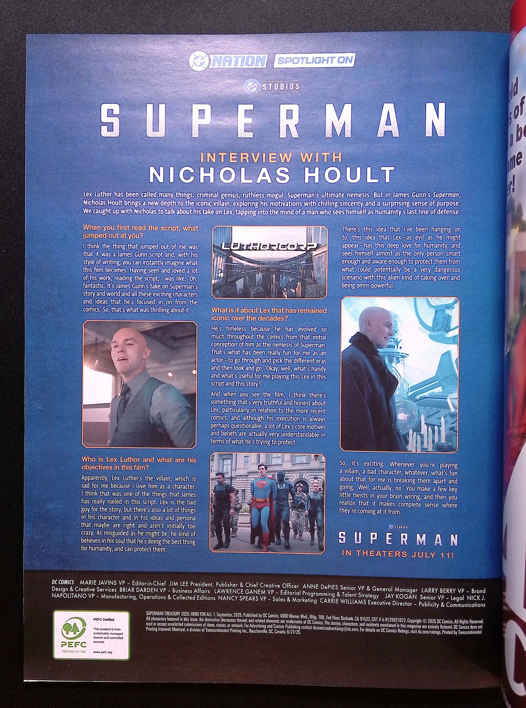 Superman Treasury 2025: Hero for All Movie Poster Variant 10x13.5 NM