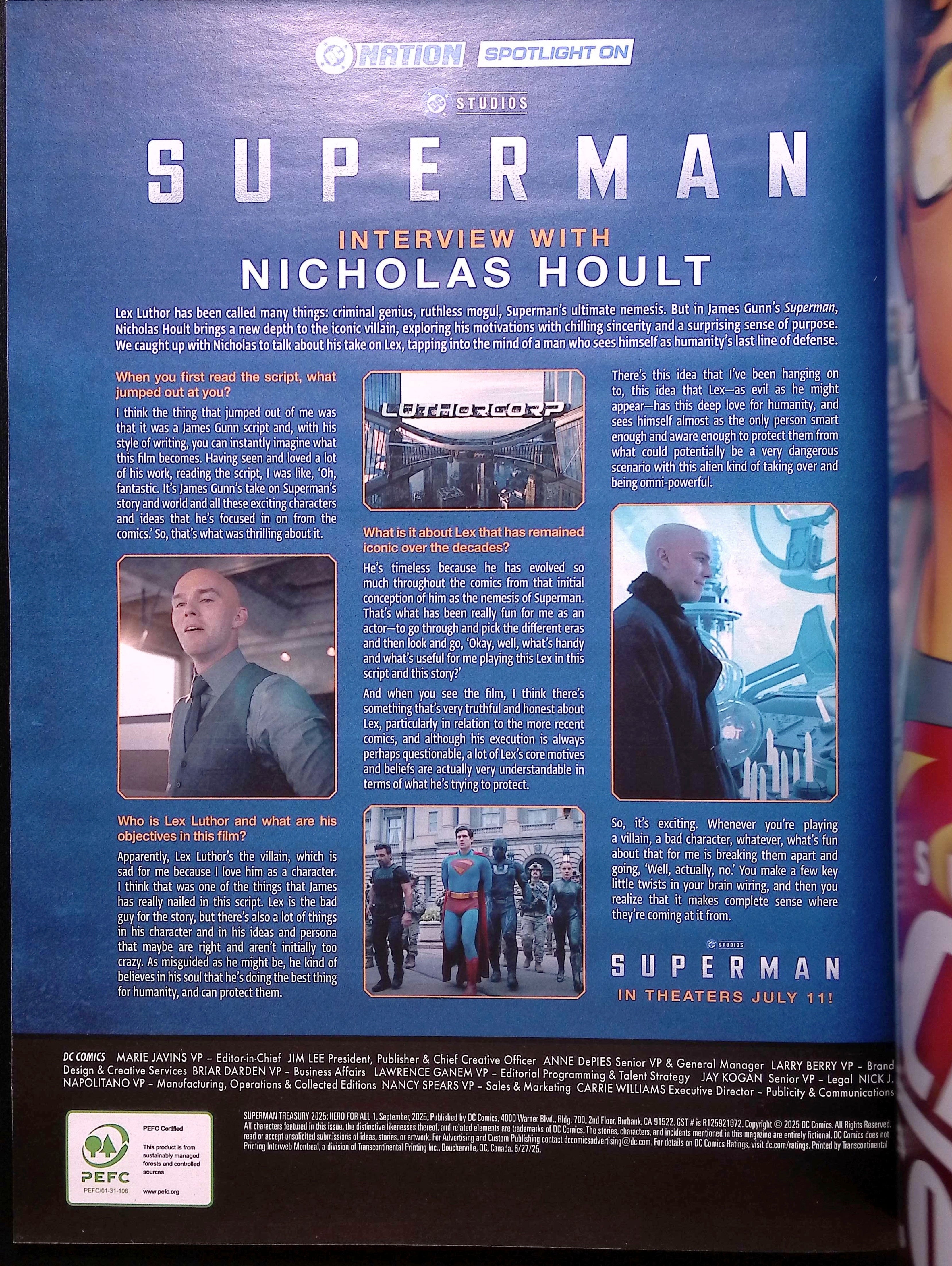 Superman Treasury 2025: Hero for All Redondo Foil Variant 10x13.5 NM