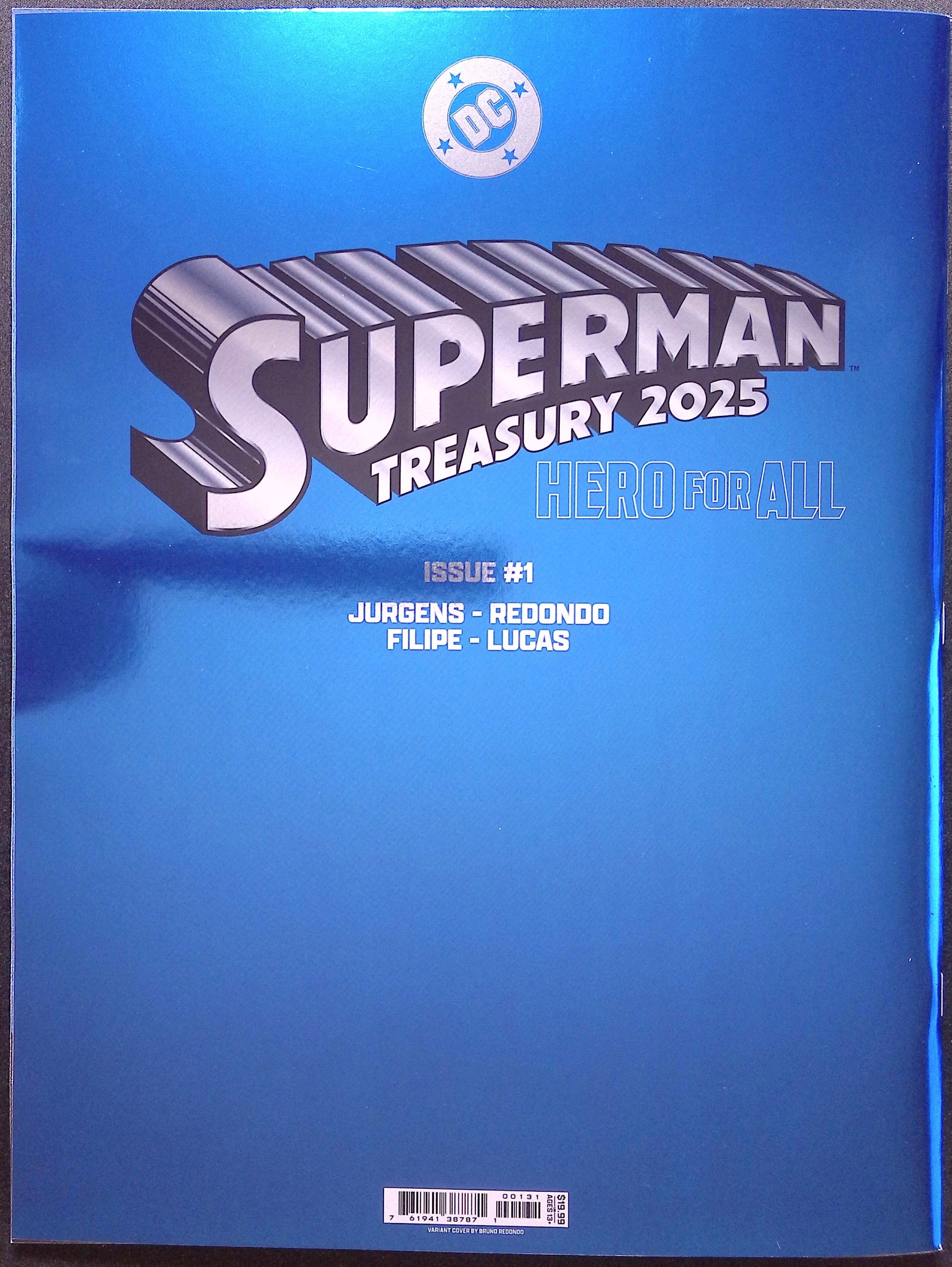 Superman Treasury 2025: Hero for All Redondo Foil Variant 10x13.5 NM