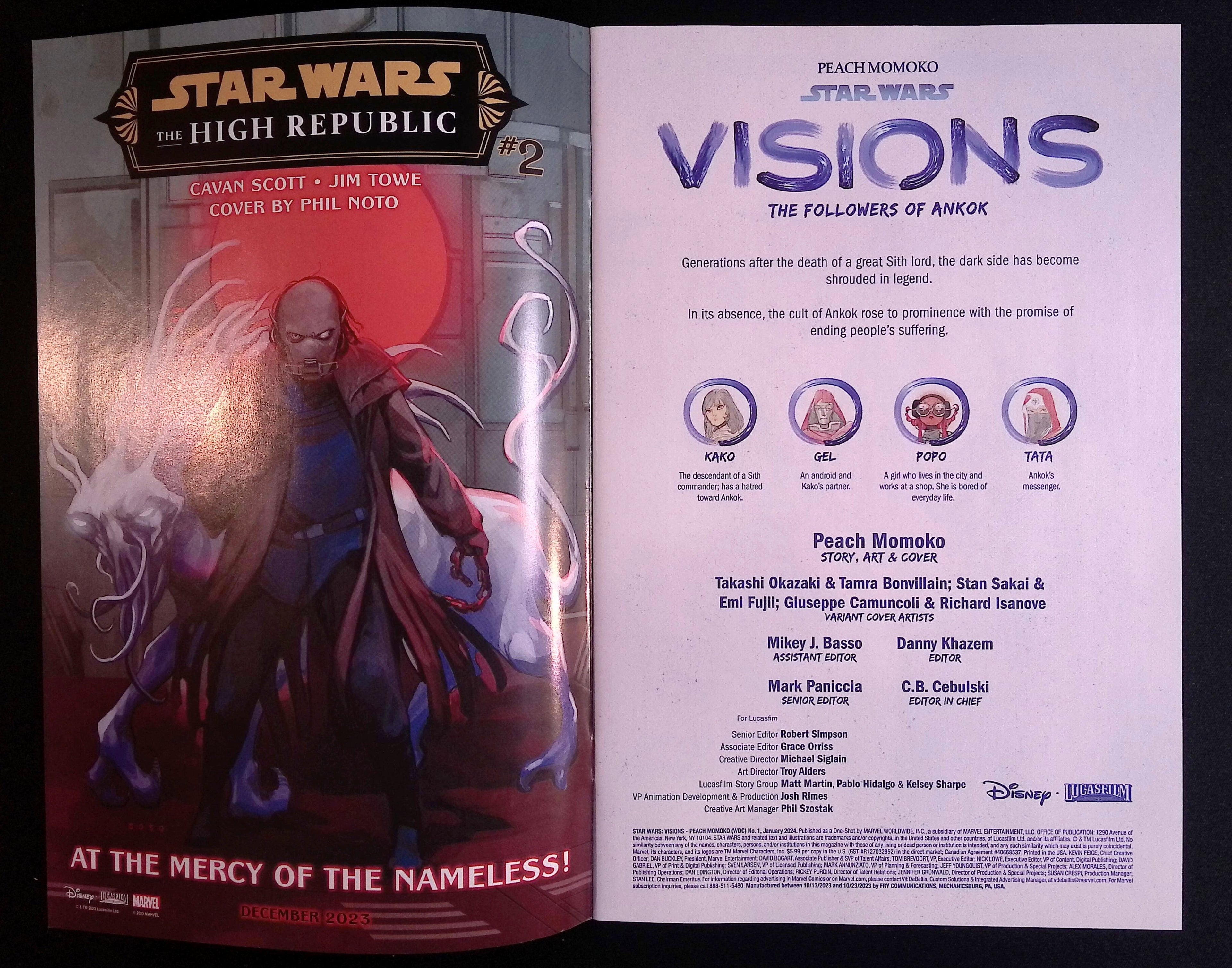 Star Wars: Visions - Peach Momoko # 1 2023 NM
