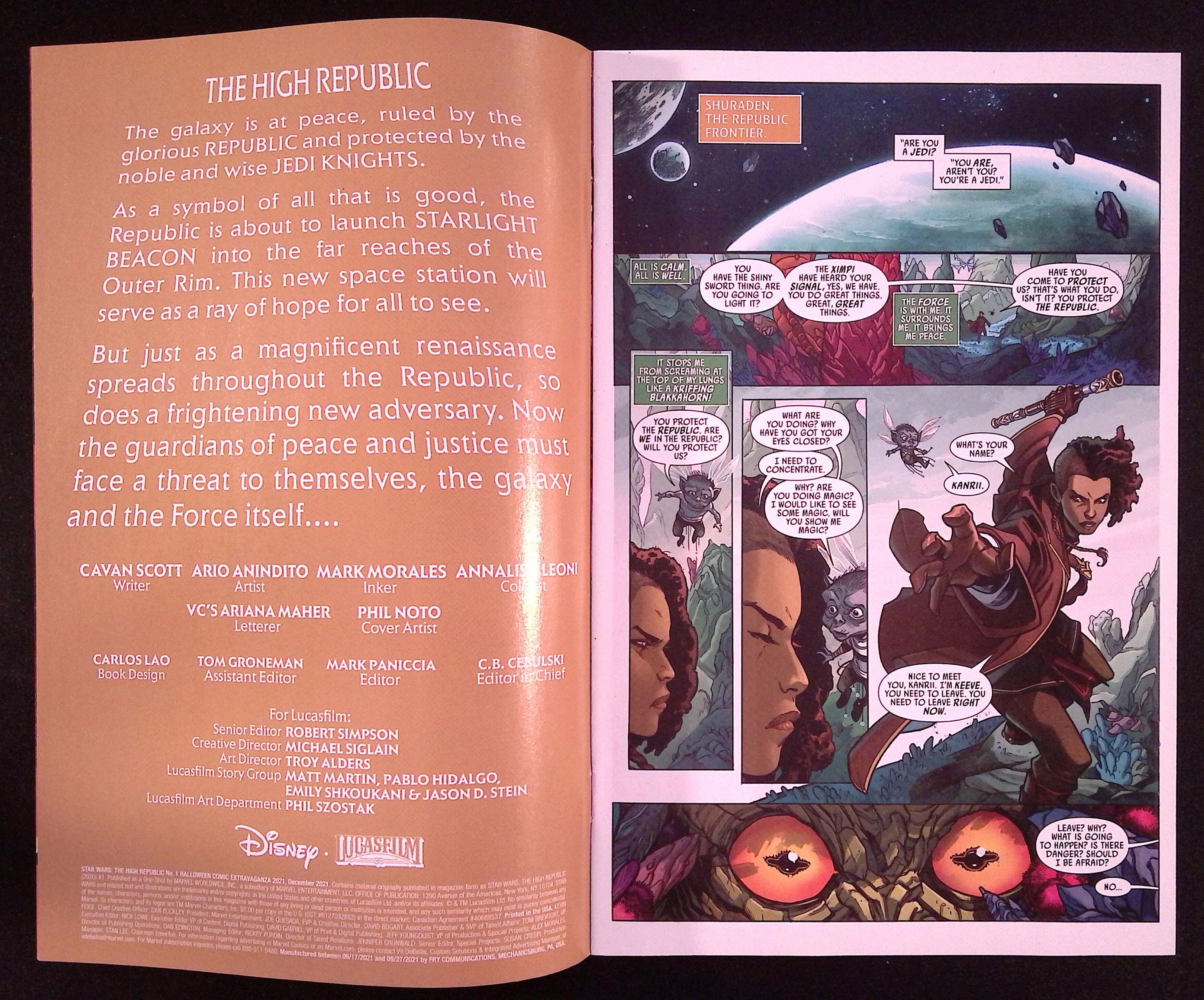 Star Wars: The High Republic Halloween Comic Extravaganza # 1 2021 NM-