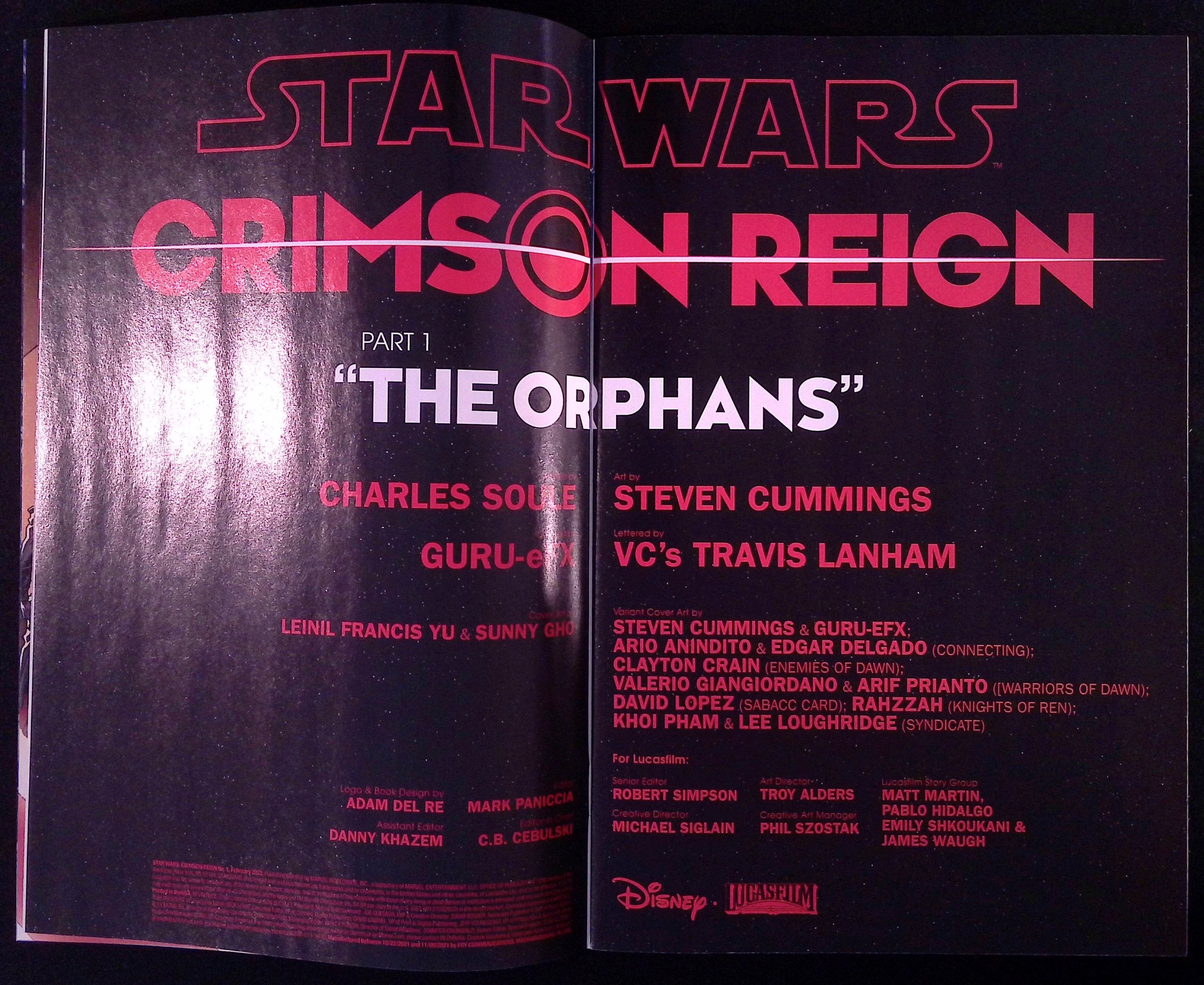Star Wars: Crimson Reign # 1 2021 NM-