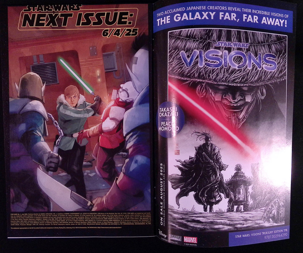 Star Wars # 1 Skywalker Action Figure Variant 2025 NM-