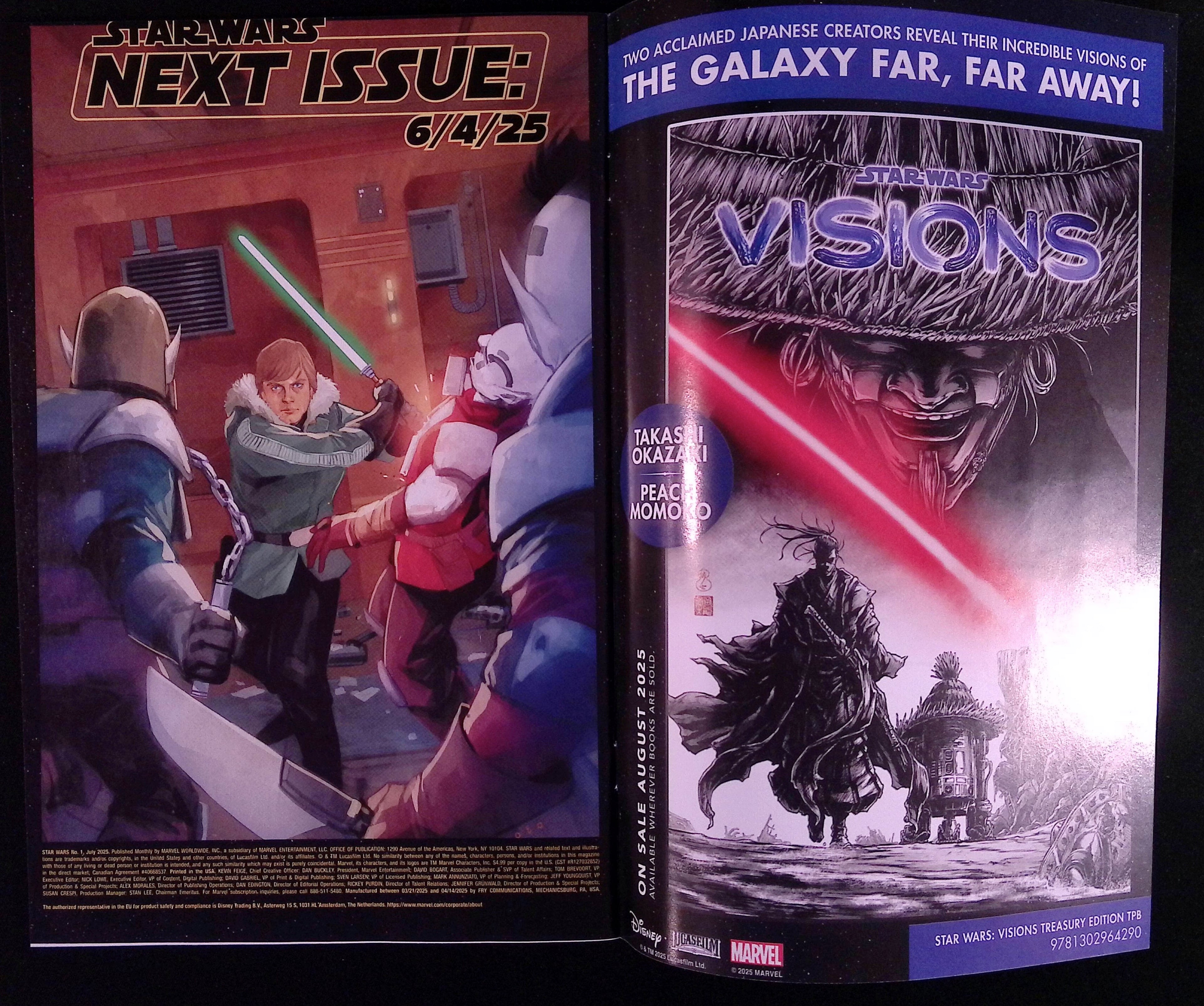 Star Wars # 1 Skywalker Action Figure Variant 2025 NM-