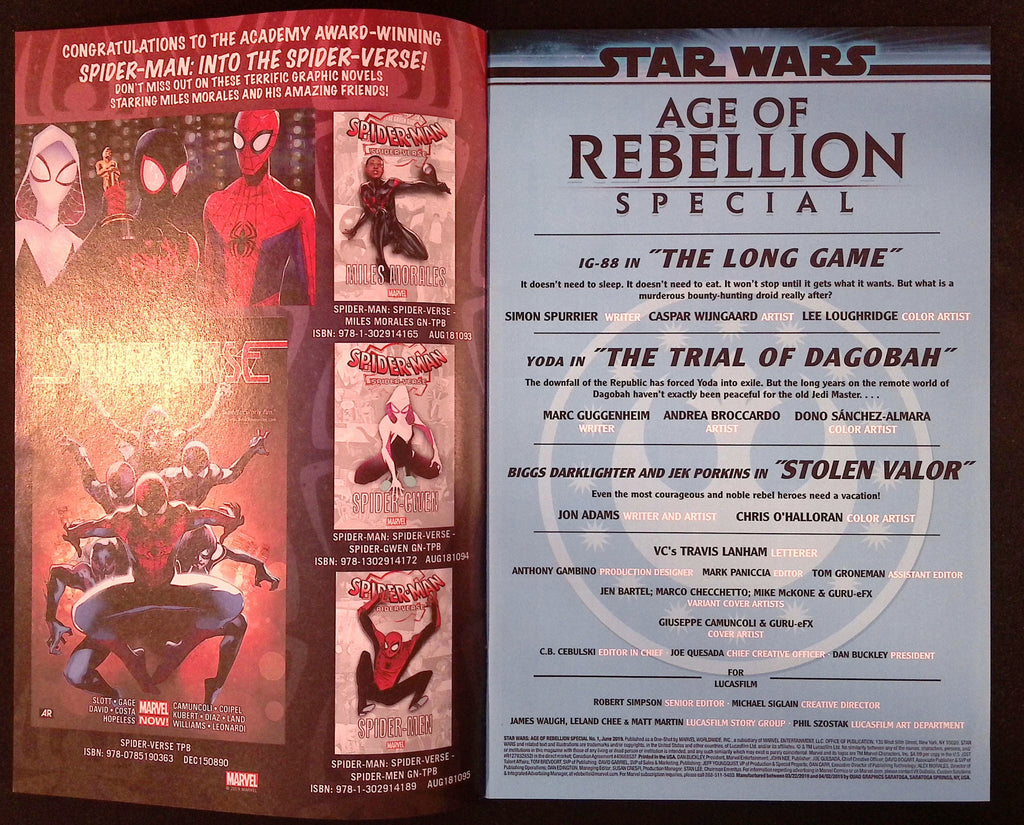 Star Wars: Age of Rebellion Special # 1 2019 NM-