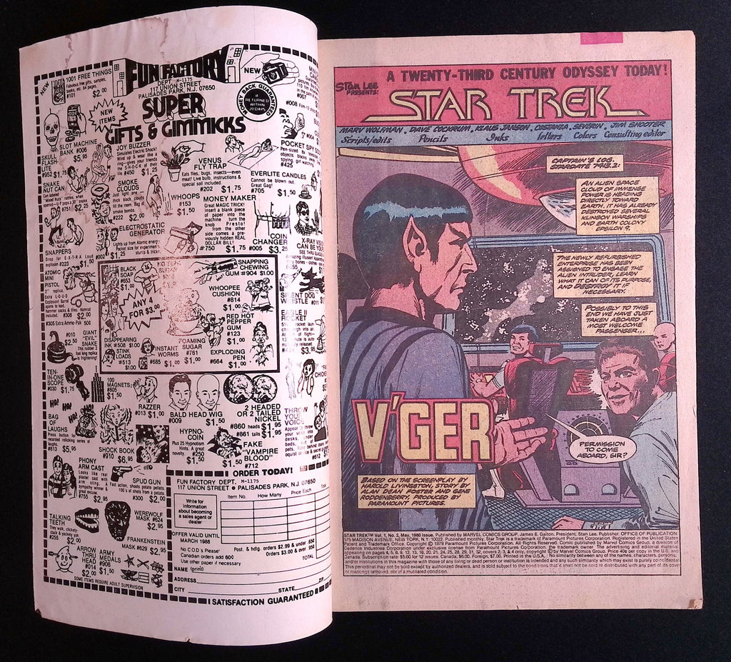 Star Trek # 2 1980 VG/FN