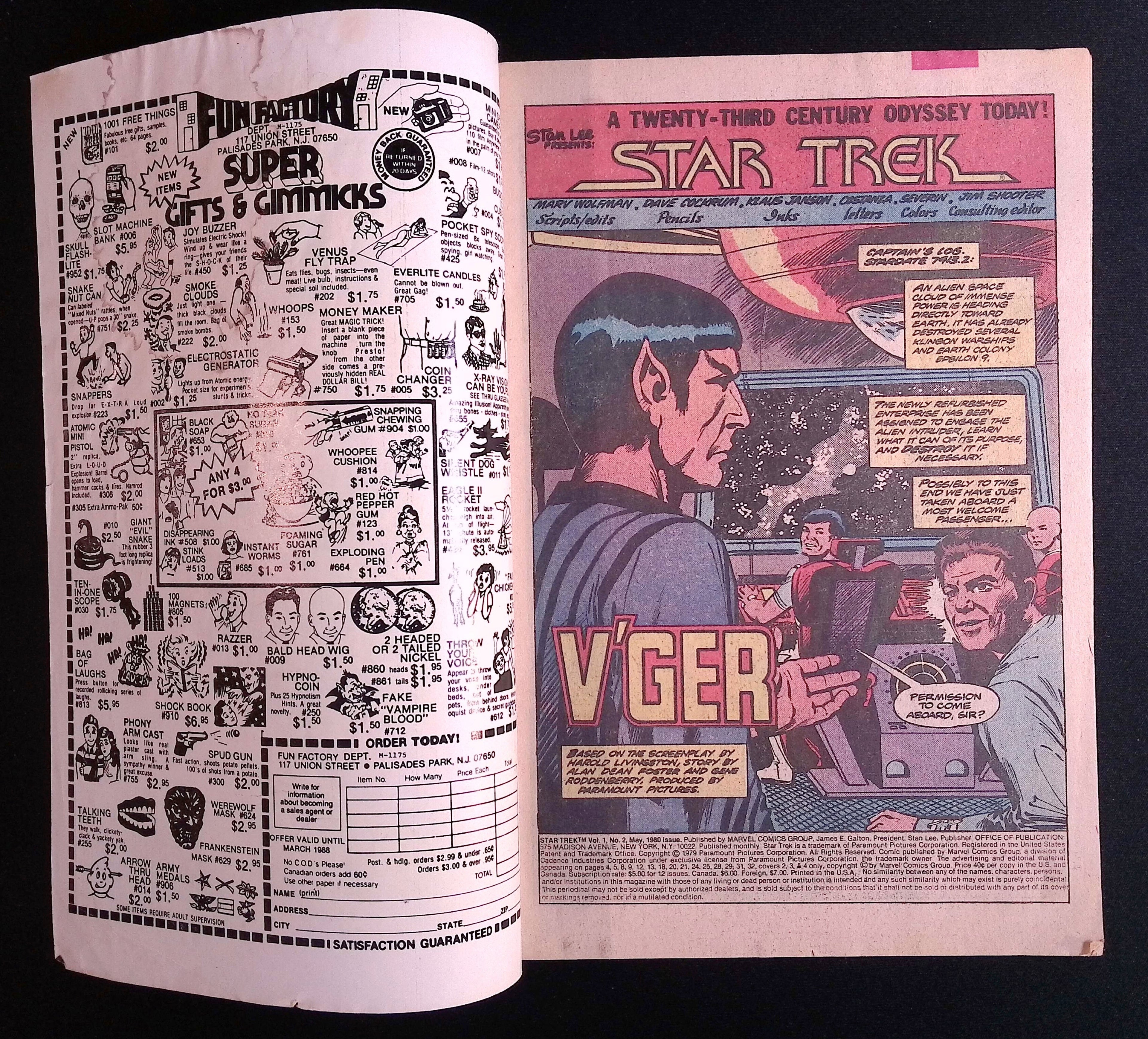 Star Trek # 2 1980 VG/FN