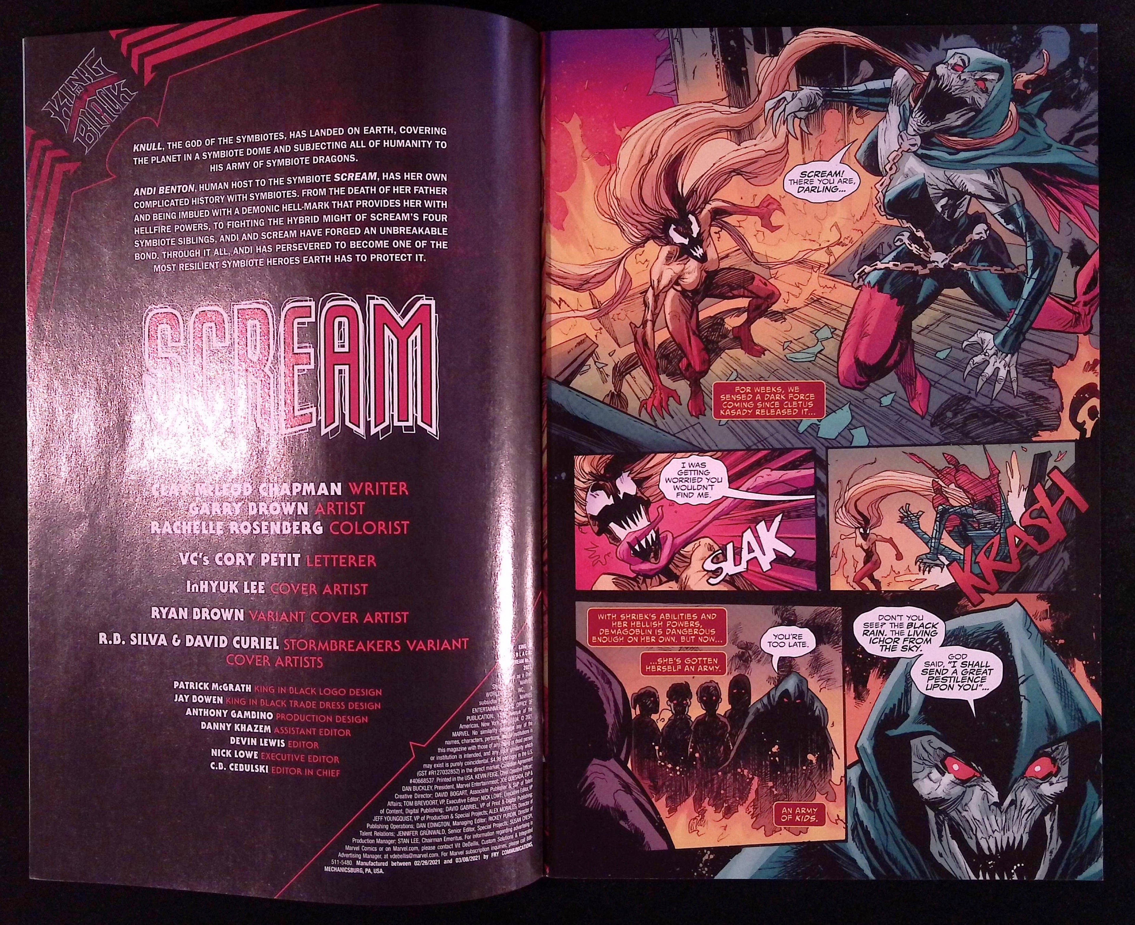 King in Black: Scream # 1 2021 Brown Variant NM-