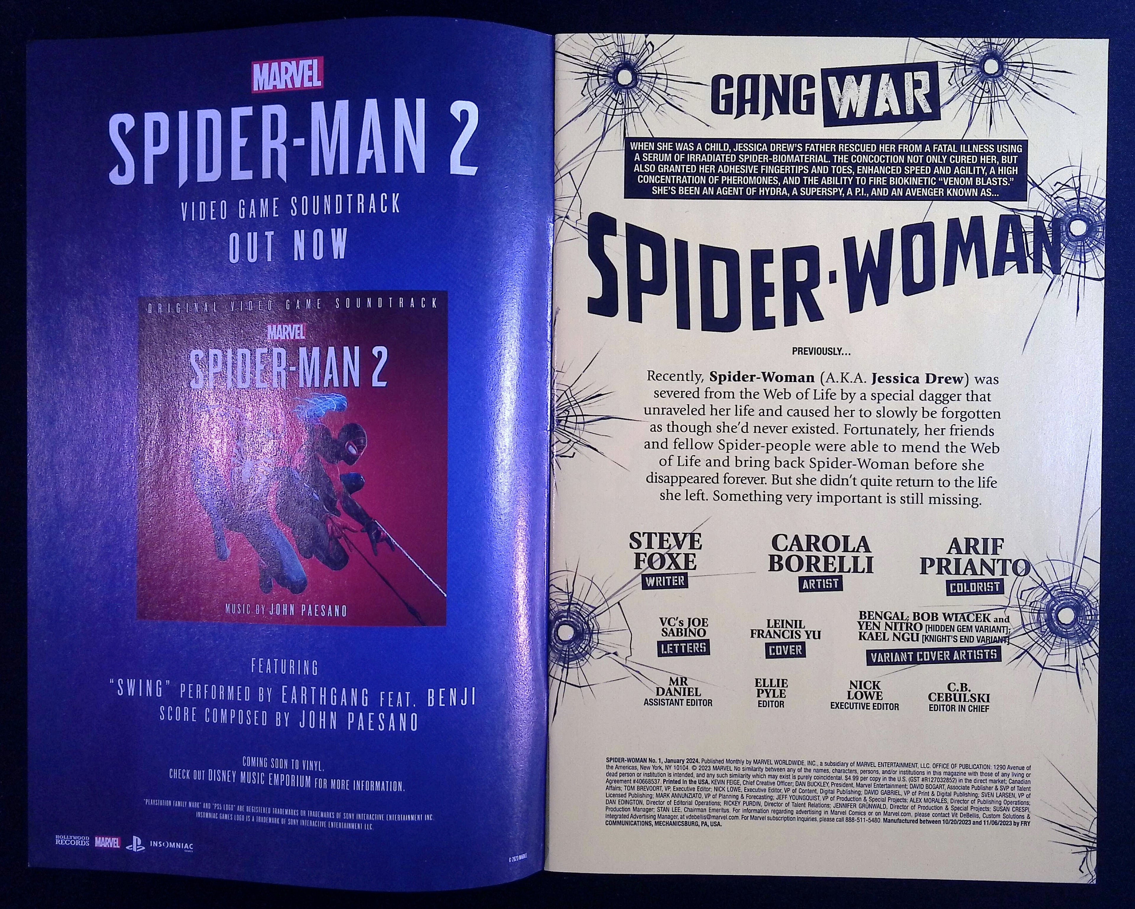 Spider-Woman # 1 2023 NM-