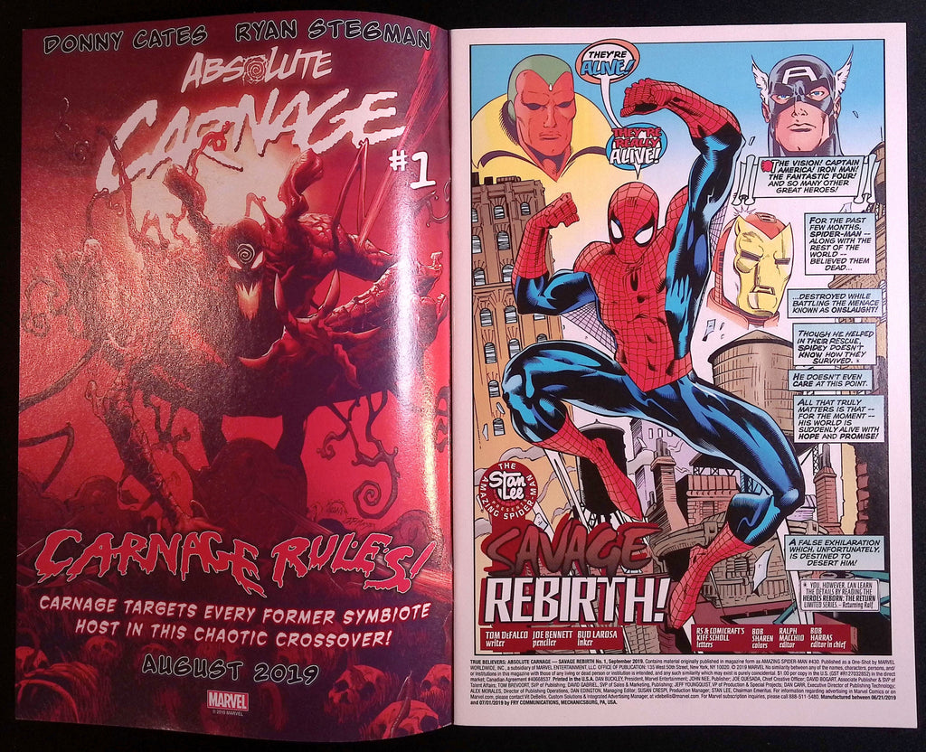 True Believers: Absolute Carnage # 1 2019 NM