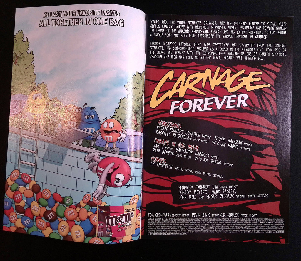 Carnage Forever # 1 2022 NM-