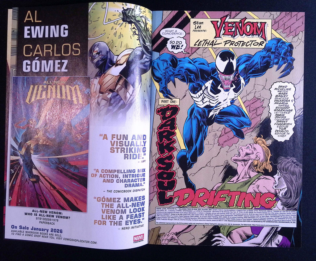 Venom: Lethal Protector #1 Halloween Trick-or-Read 2025 NM