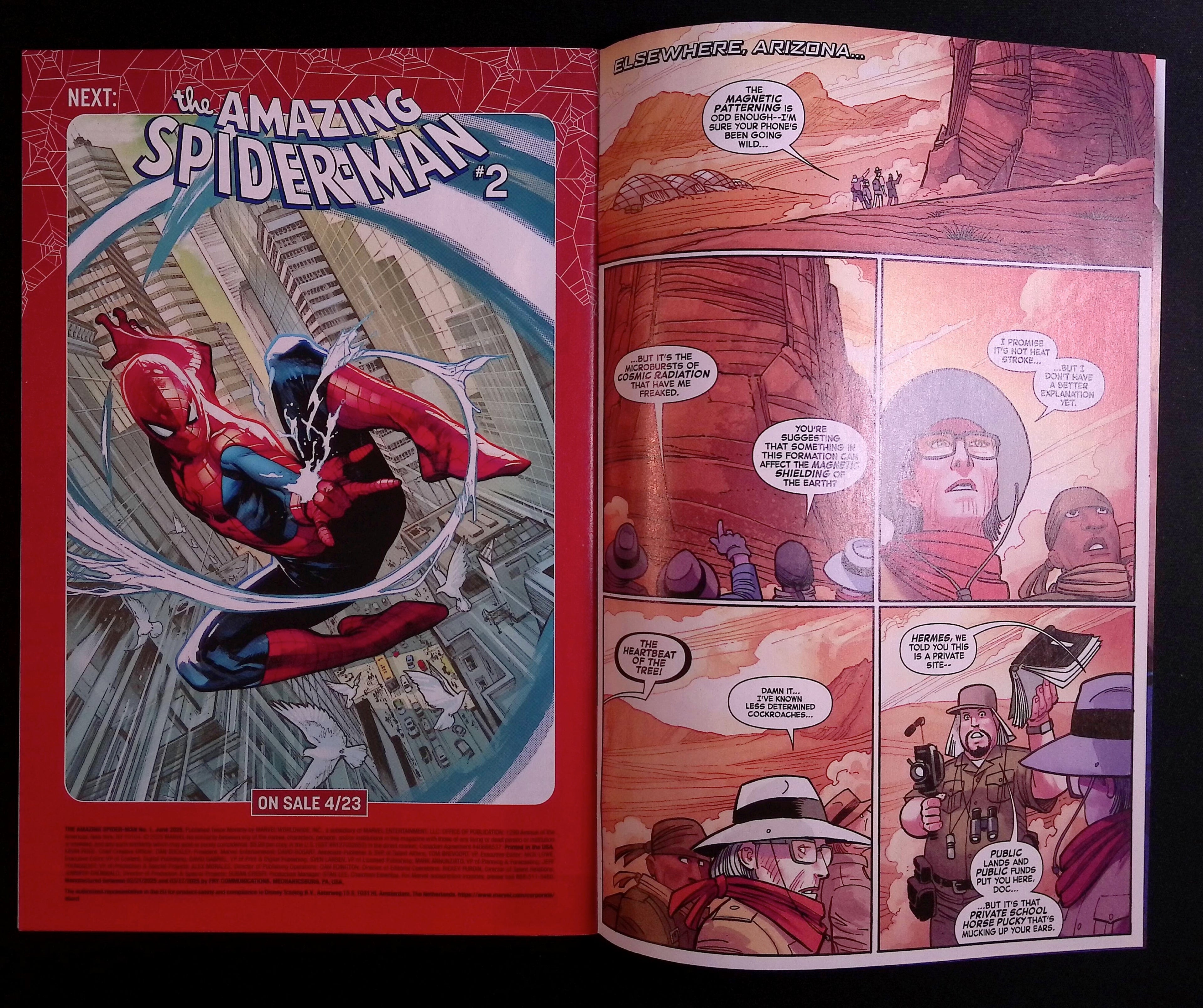 The Amazing Spider-Man # 1 Bermejo Variant 2025 NM-
