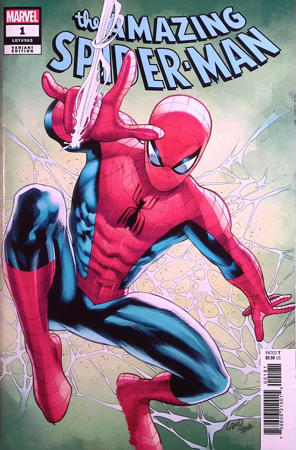 The Amazing Spider-Man # 1 Land Variant 2025 NM