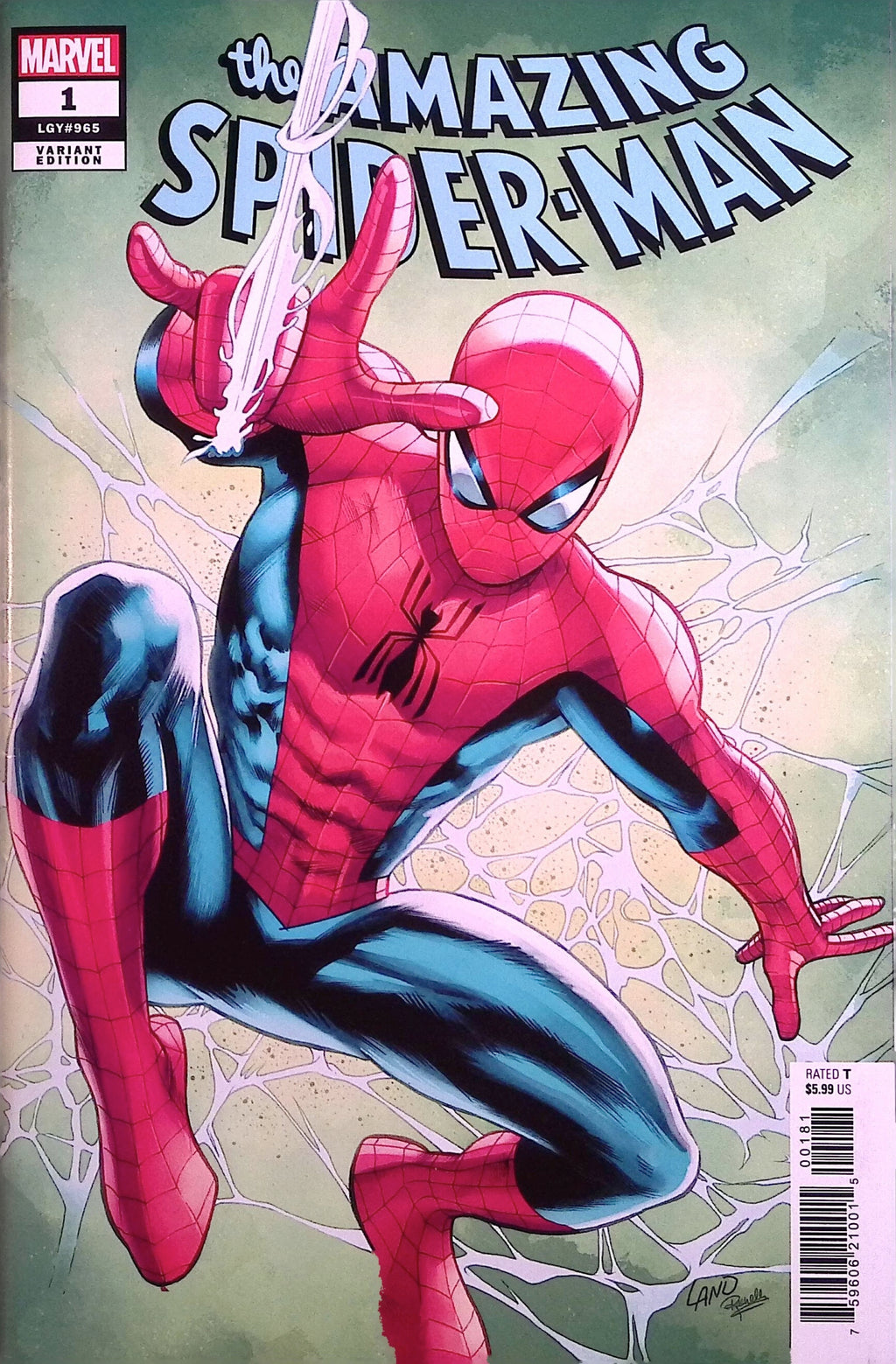 The Amazing Spider-Man # 1 Land Variant 2025 NM-