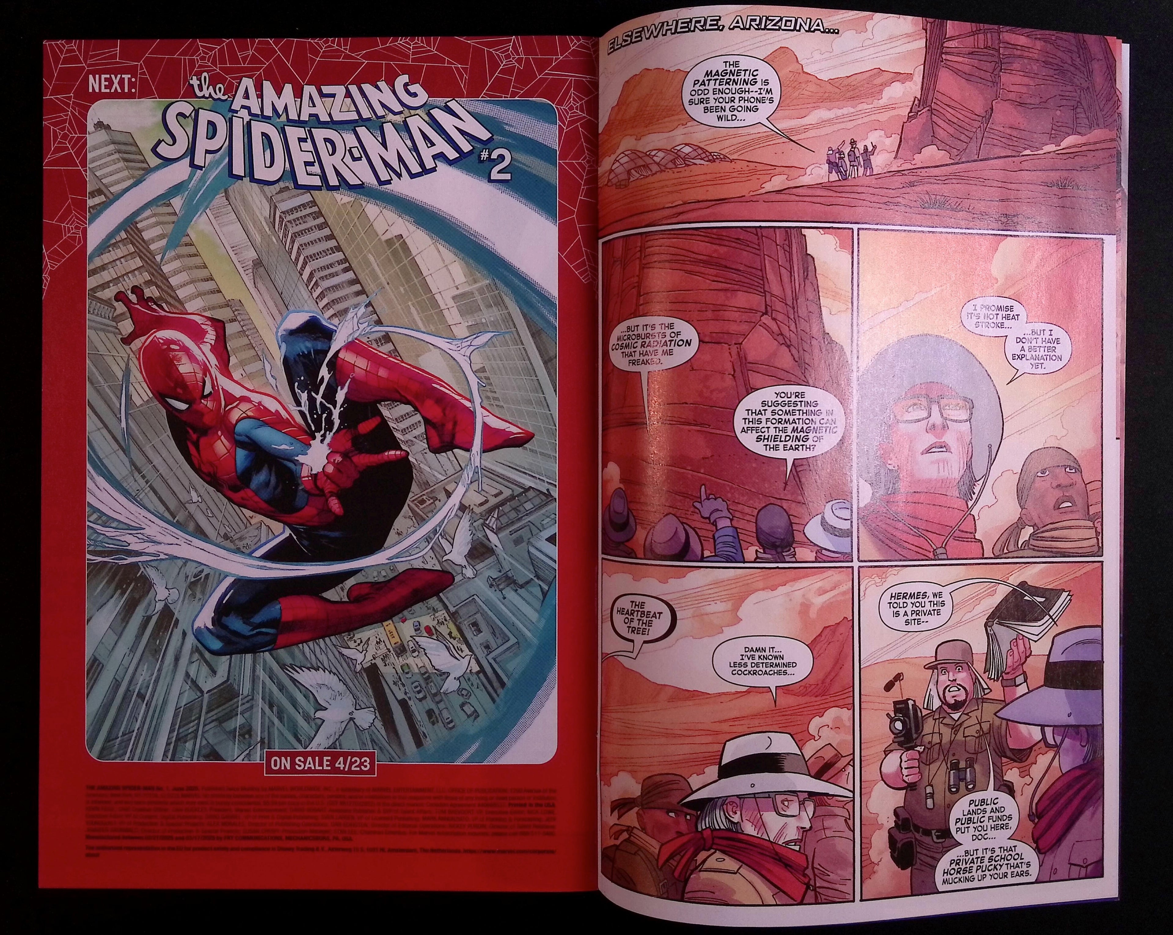 The Amazing Spider-Man # 1 Land Variant 2025 NM-
