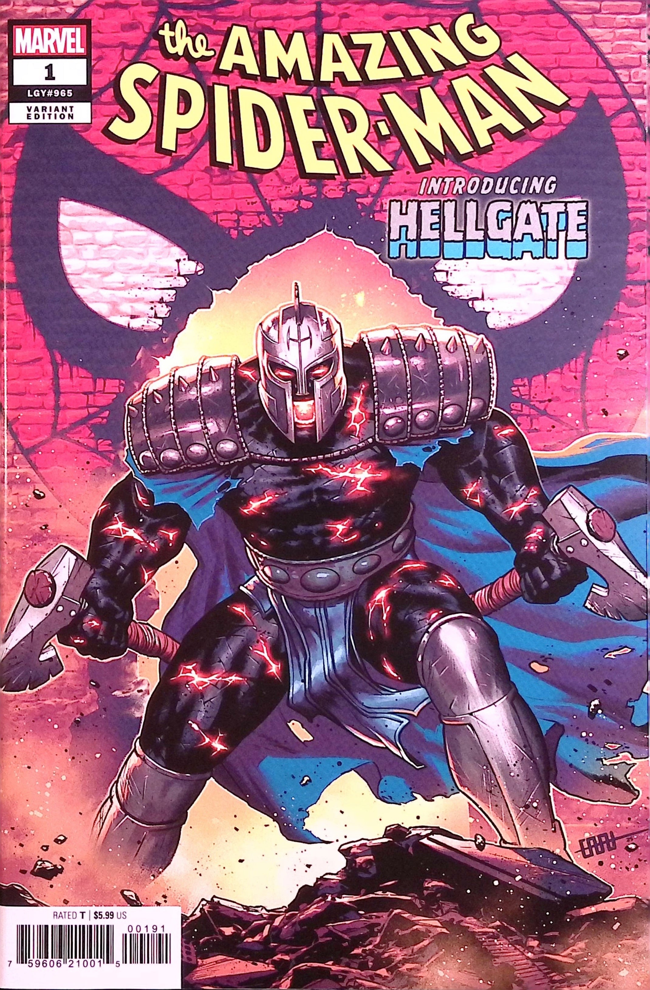 The Amazing Spider-Man # 1 Cafu Hellgate Variant 2025 NM