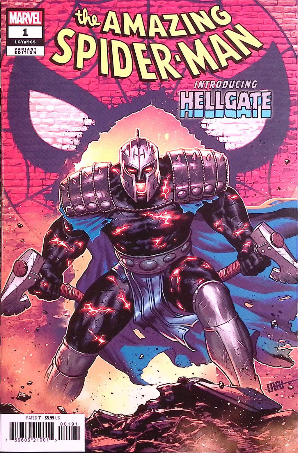 The Amazing Spider-Man # 1 Cafu Hellgate Variant 2025 NM
