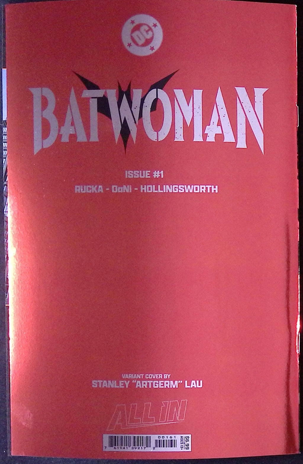 Batwoman # 1 Cover E Artgerm Foil Variant 2026 BN