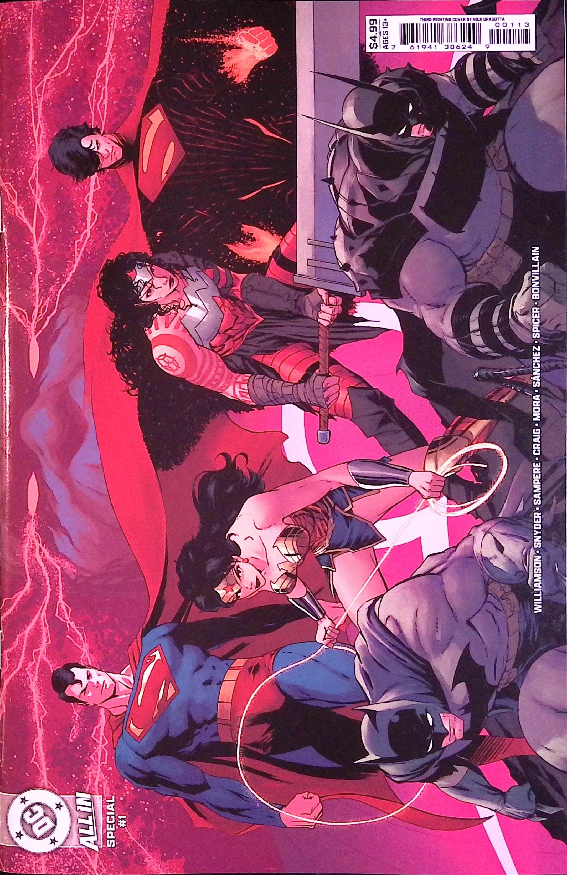 The DC All In Special # 1 Third Printing 2026 BN