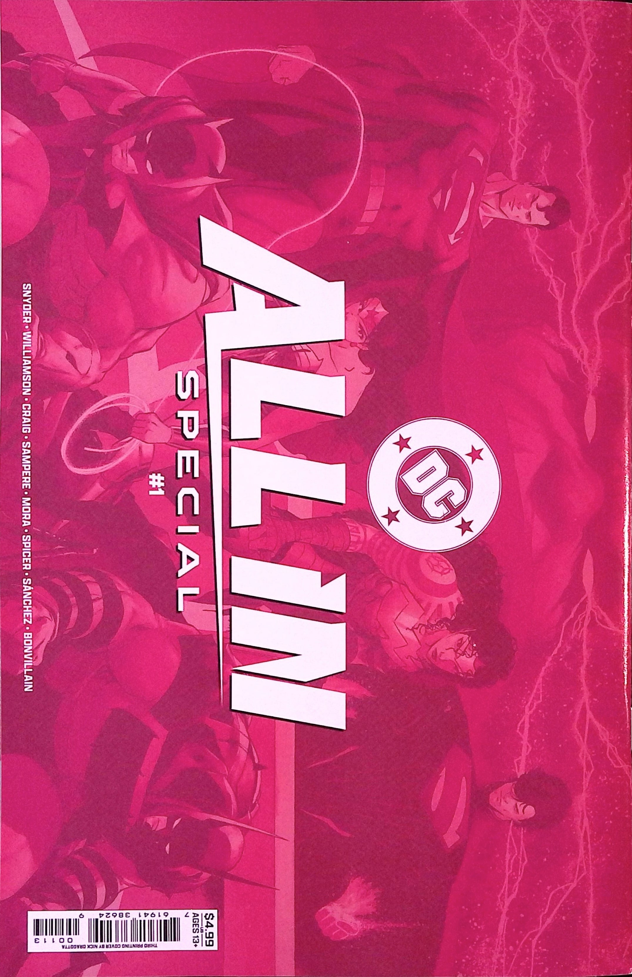 The DC All In Special # 1 Third Printing 2026 BN