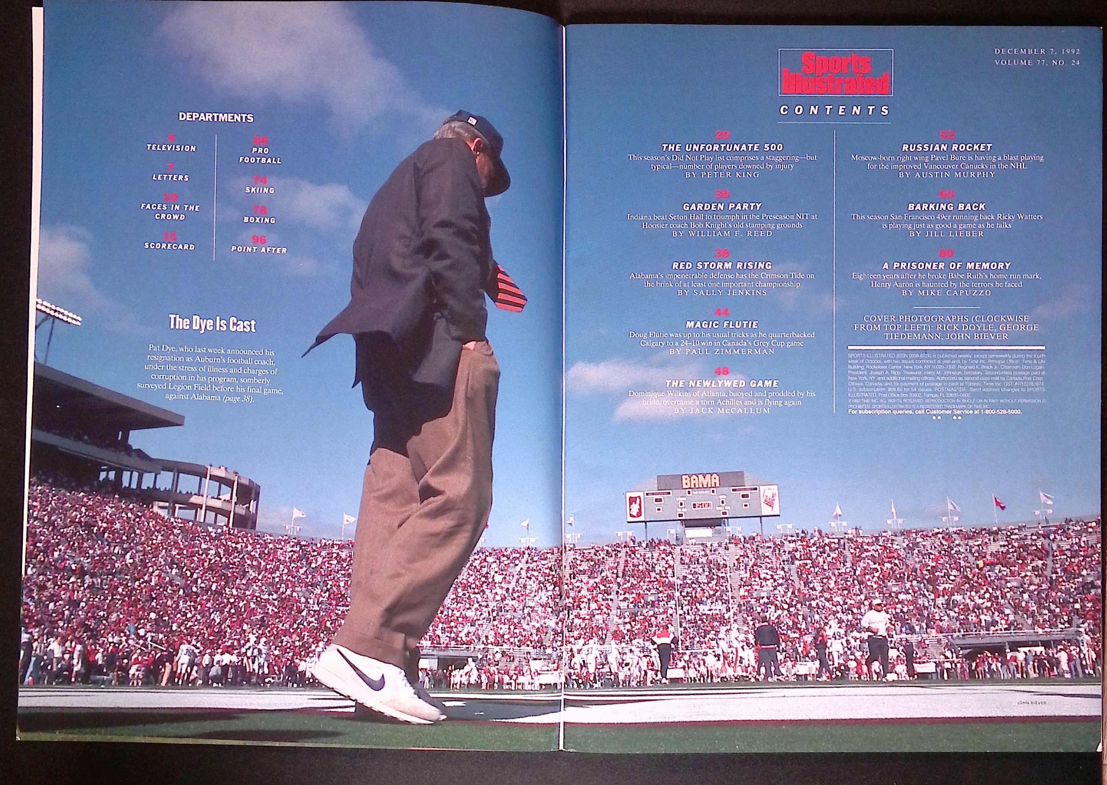 Sports Illustrated December 7, 1992 VF