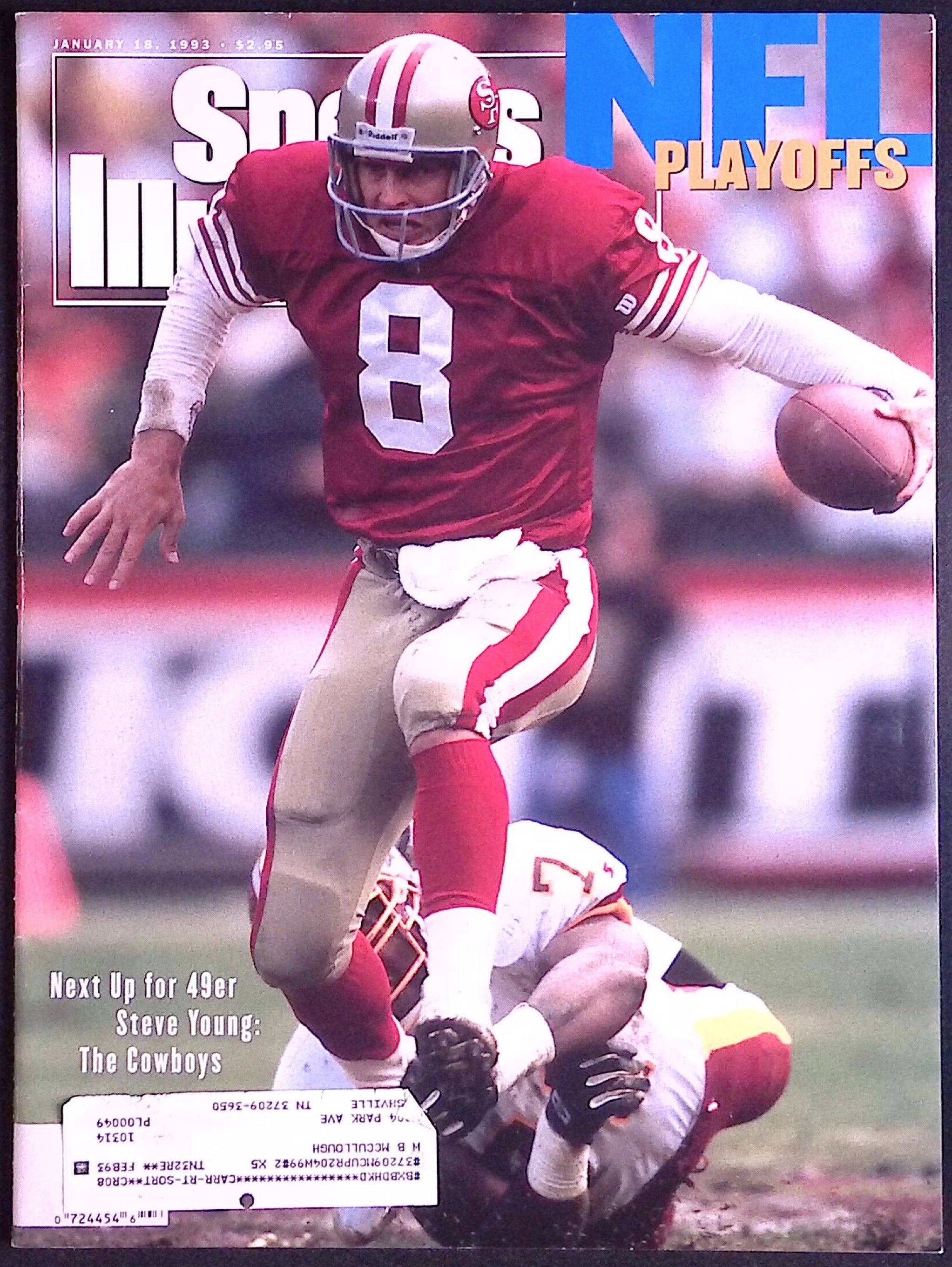 Sports Illustrated January 18, 1993 Steve Young's First Cover VF+