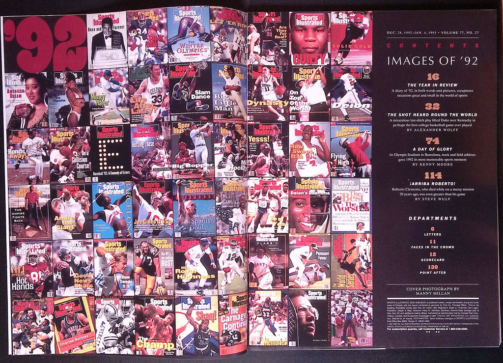 Sports Illustrated Dec 28, 1992 - Jan 4, 1993 VF/NM