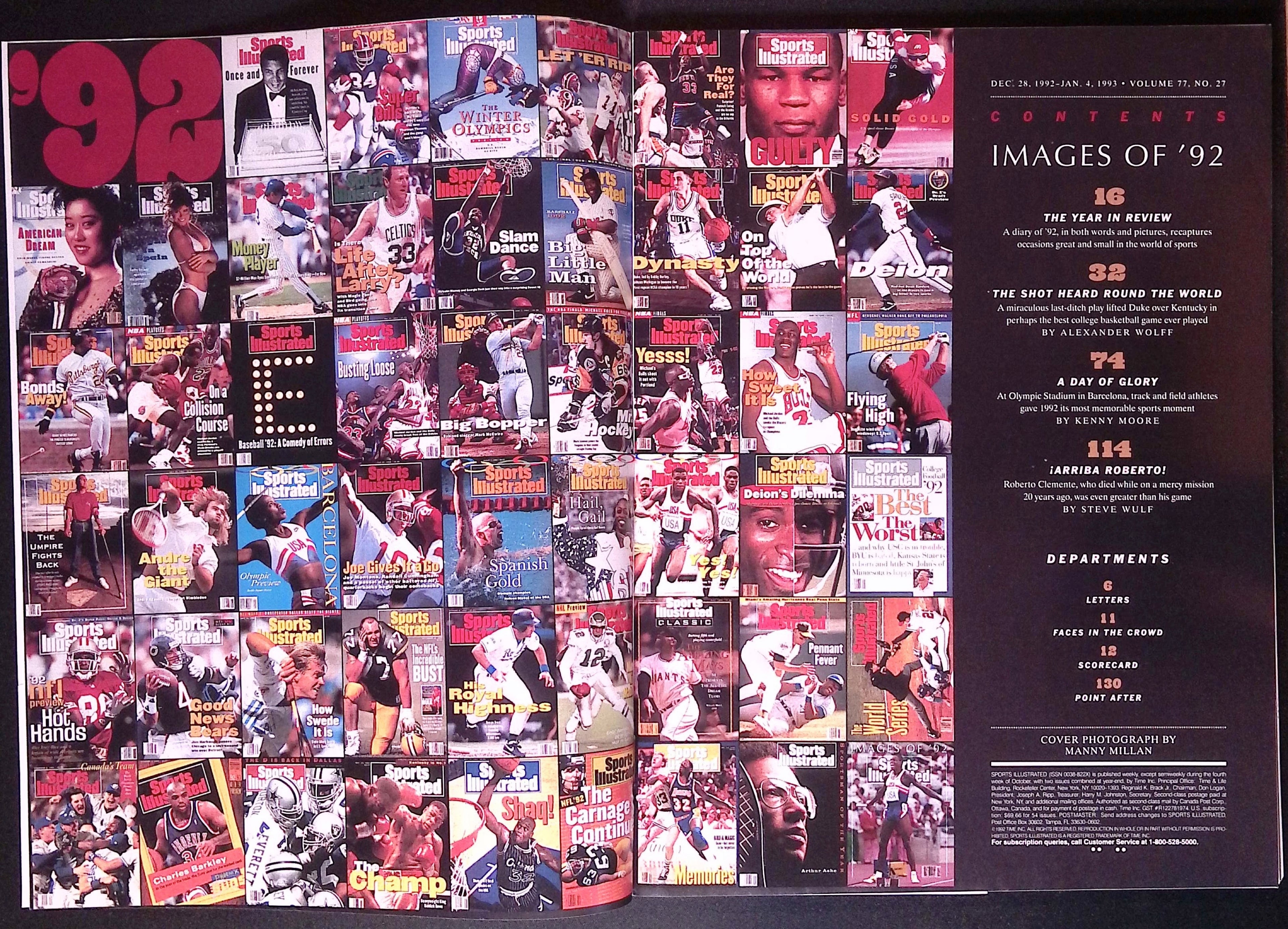 Sports Illustrated Dec 28, 1992 - Jan 4, 1993 VF/NM