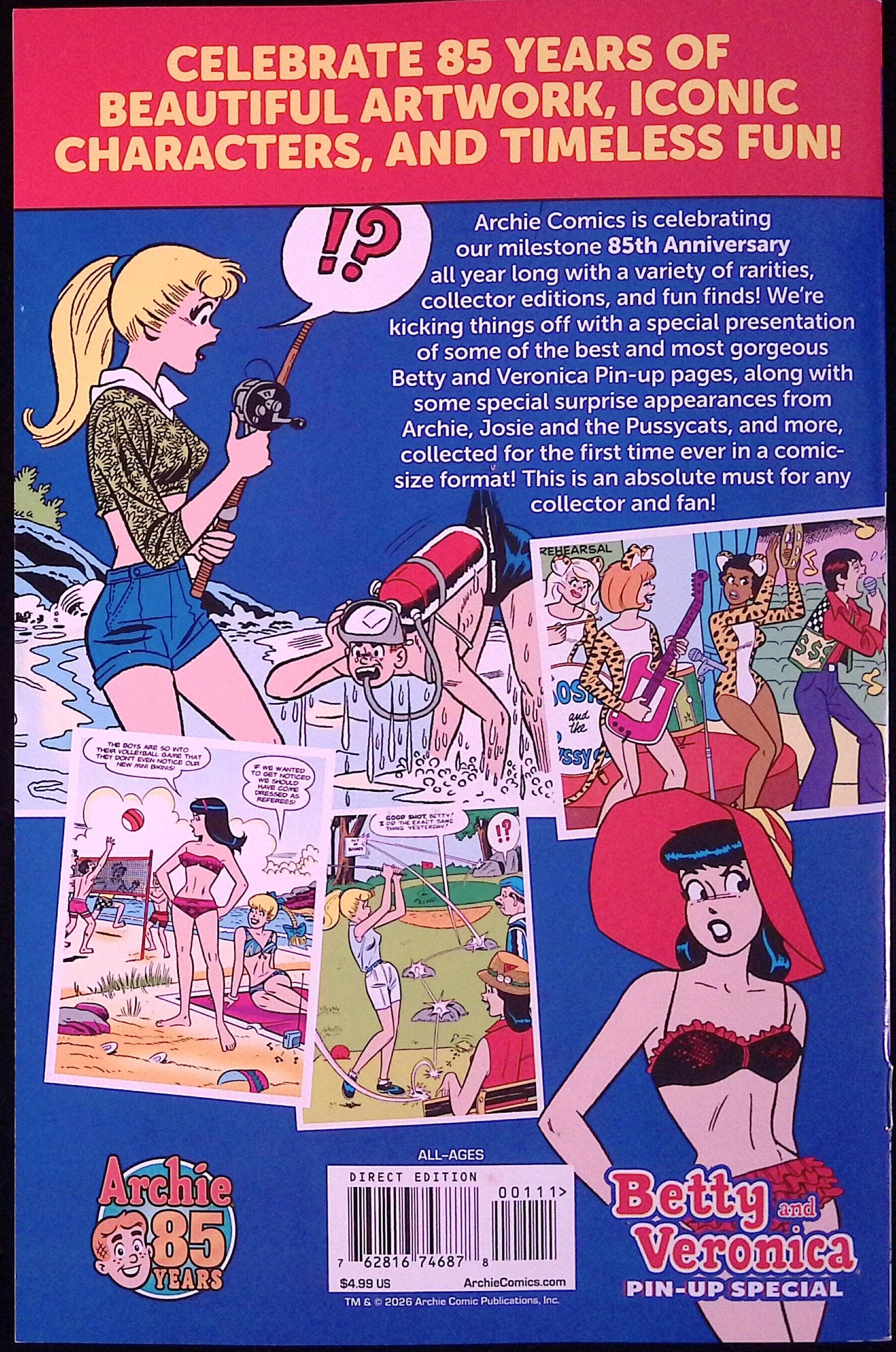 Archie Comics 85th Anniversary Presents: Betty and Veronica Pin-Up Special # 1 2026 BN