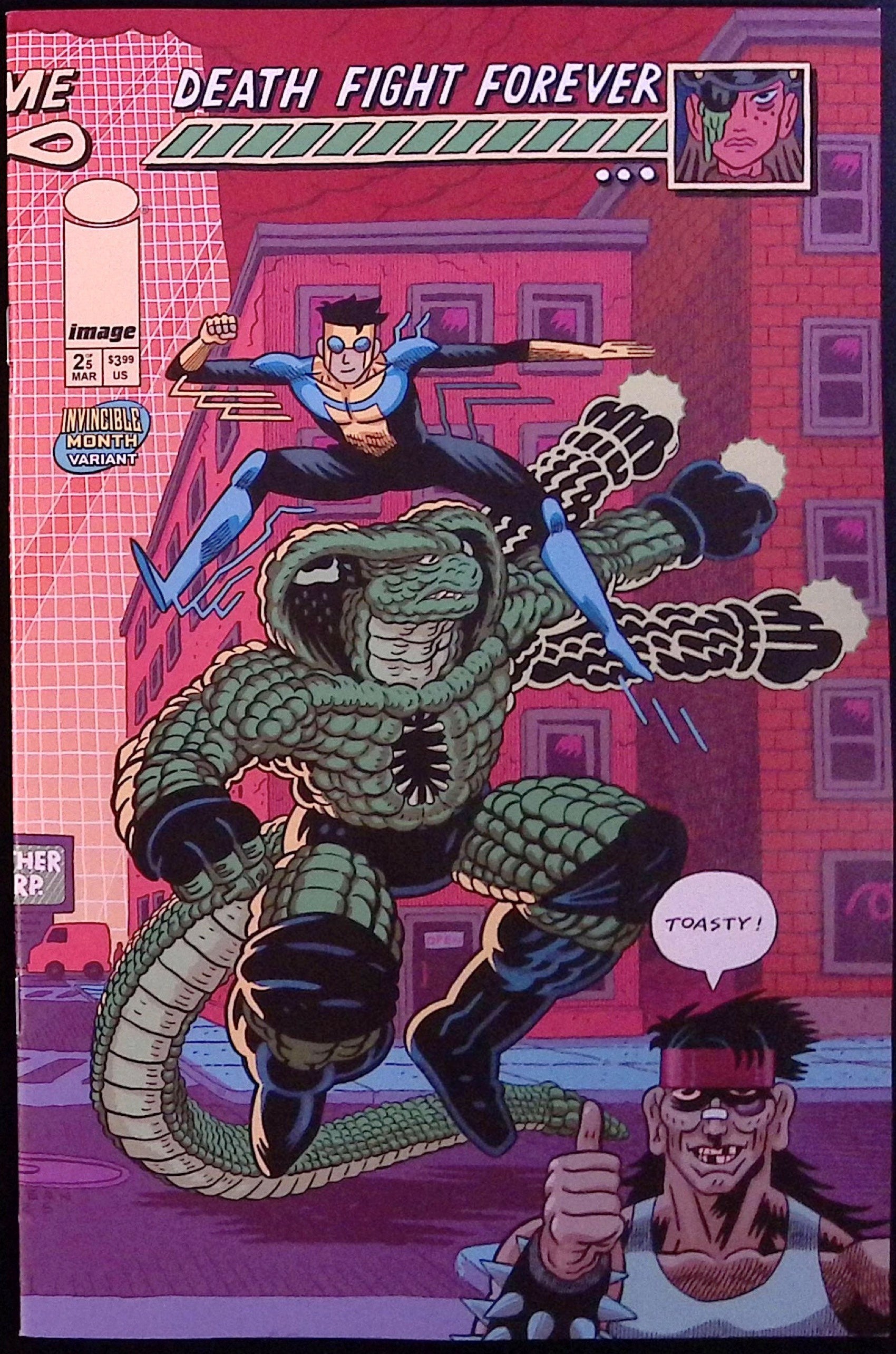 Death Fight Forever # 2 Cover D MacLean Invincible Team-Up Variant 2026 BN