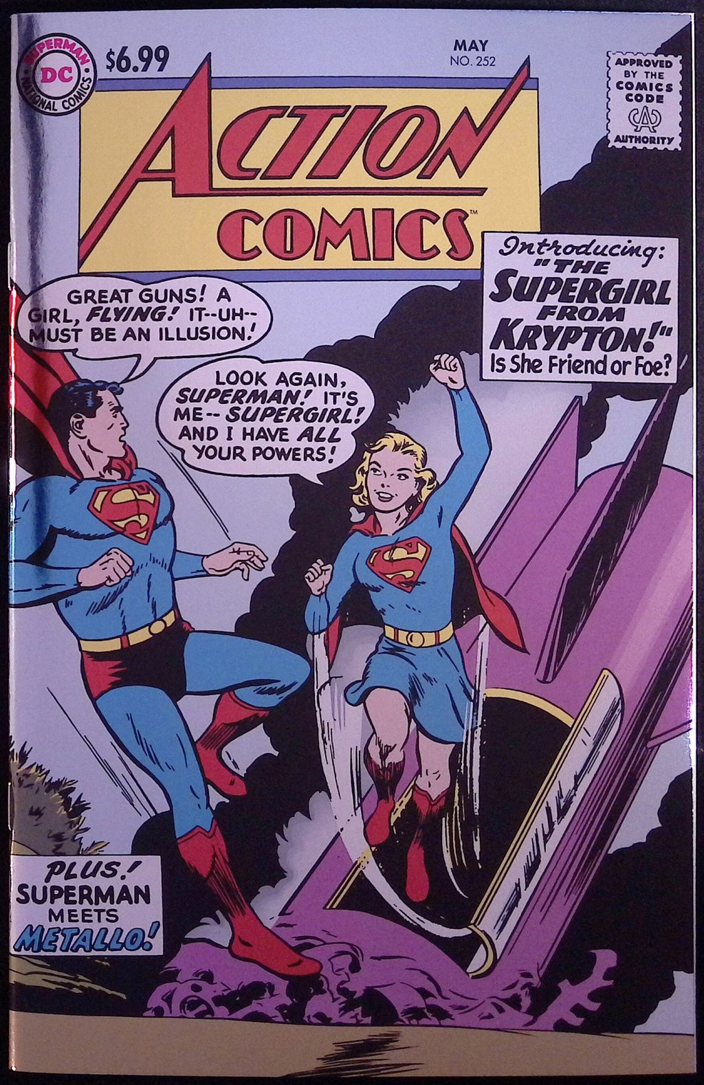 Action Comics # 252 Facsimile Edition Cover B Curt Swan Foil Variant 2025 BN