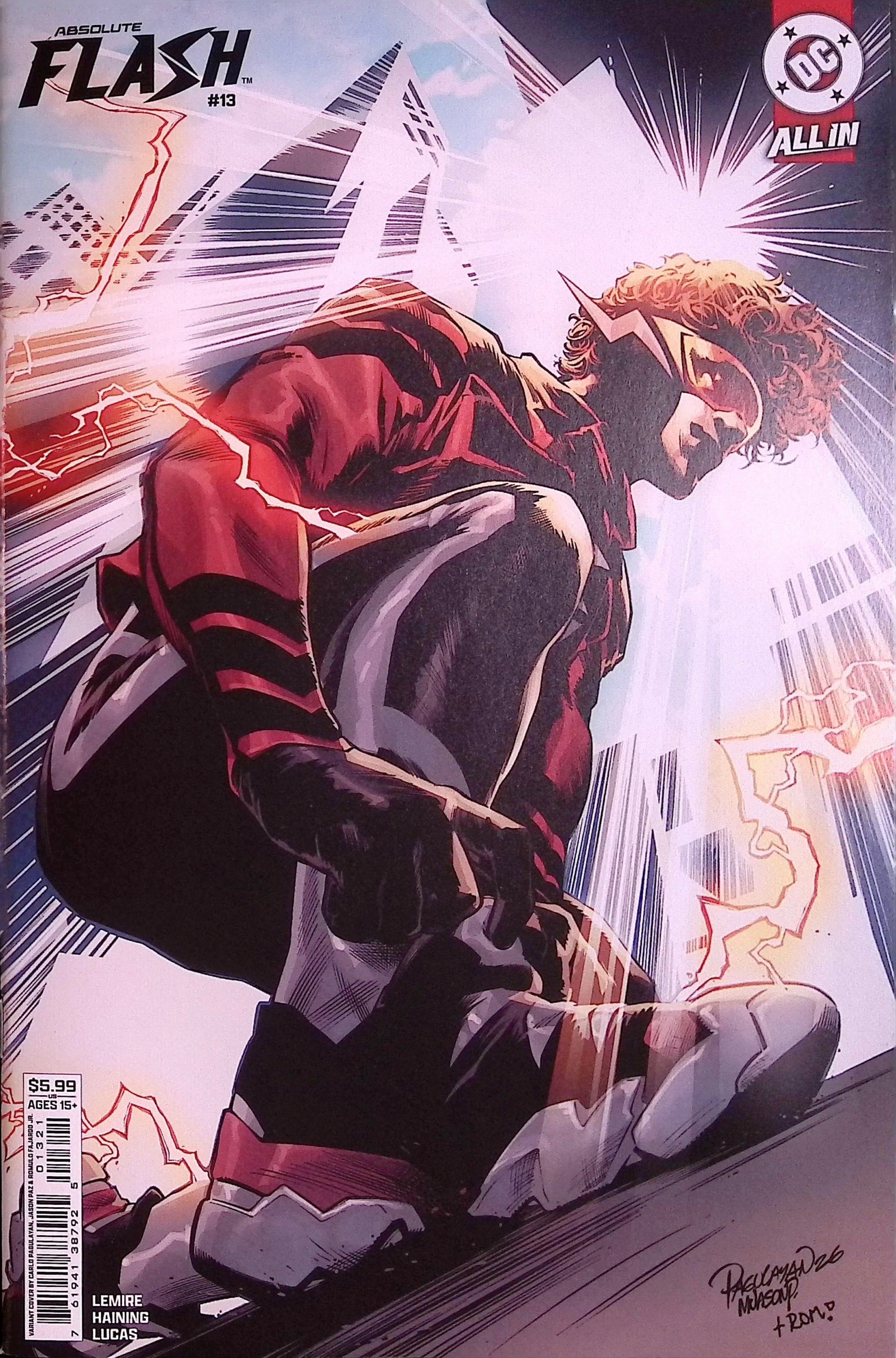 Absolute Flash # 13 Cover B Pagulayan Variant First Printing 2025 BN