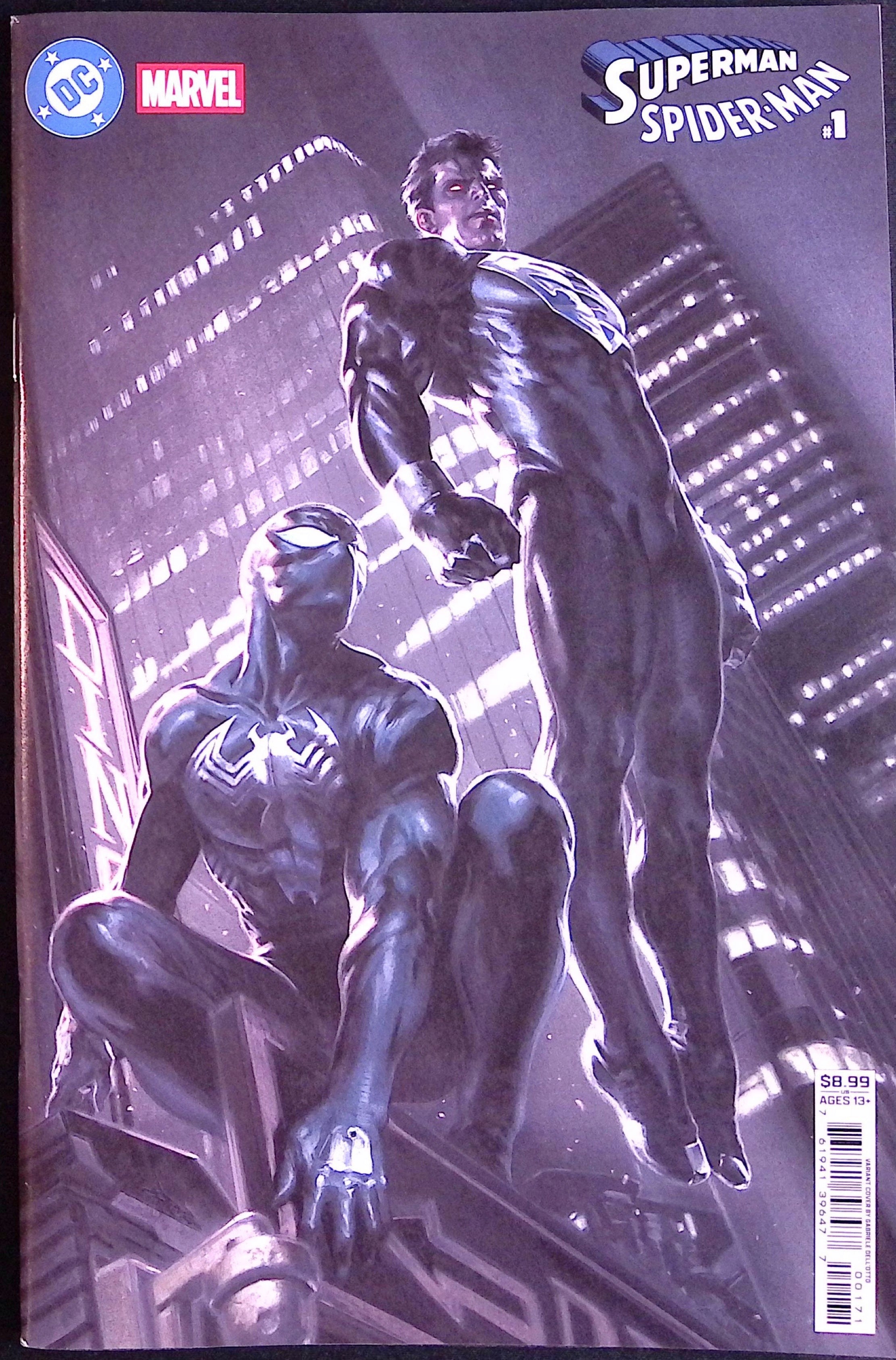 Superman / Spider-Man # 1 Cover G Dell Otto Black Variant 2026 BN