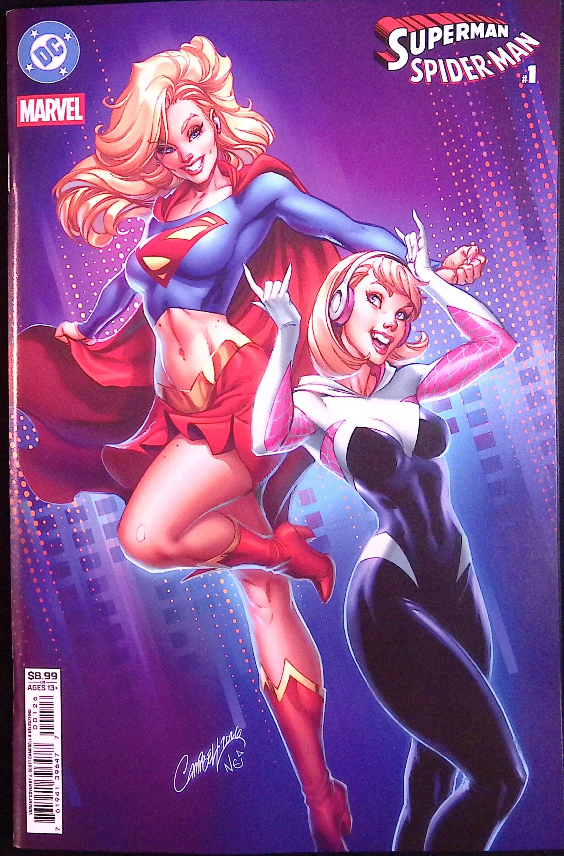 Superman / Spider-Man # 1 Cover N Campbell Variant 2026 BN