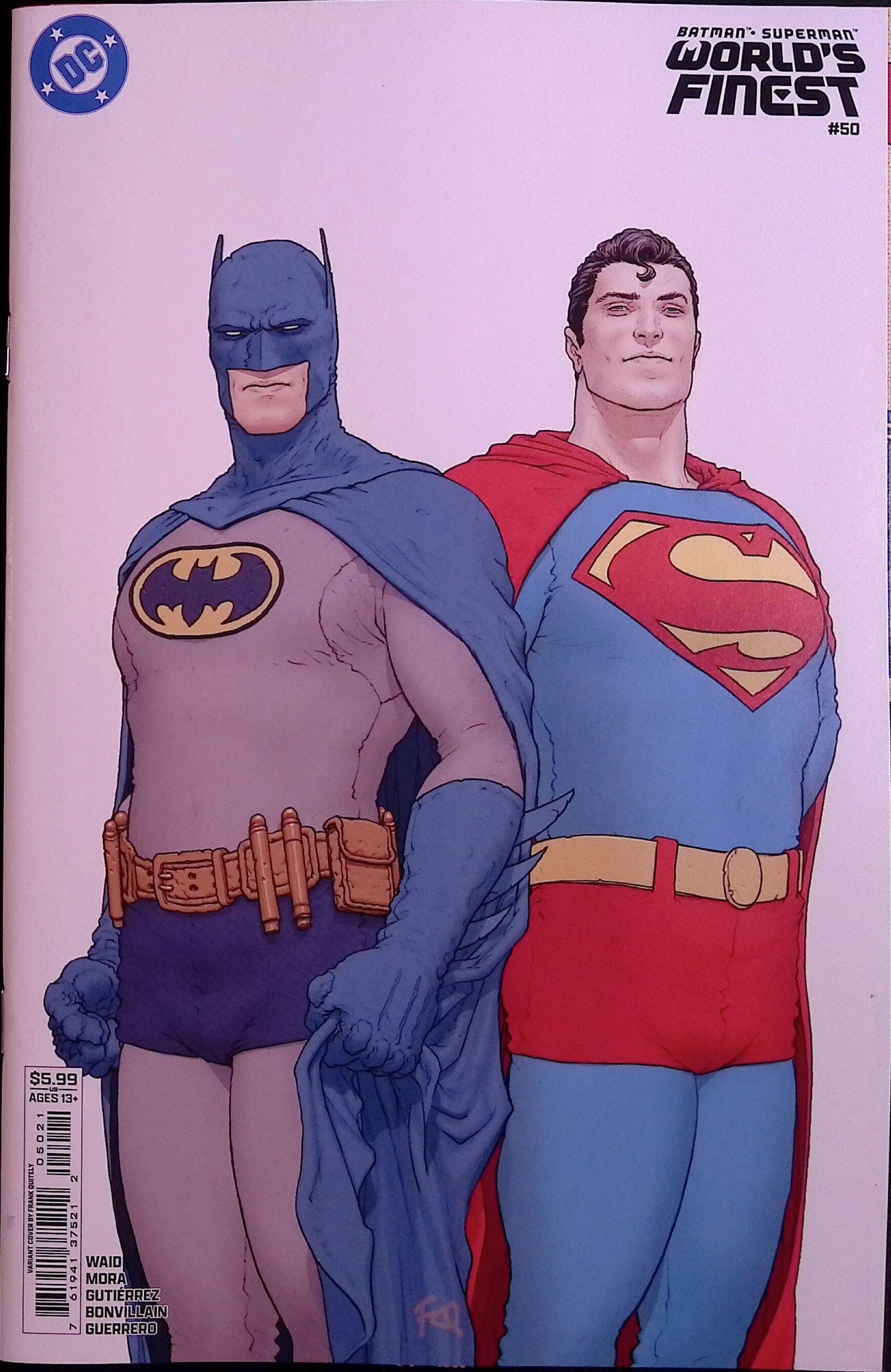 Batman/Superman: World's Finest # 50 Cover B Quitely Variant First Printing 2026 BN
