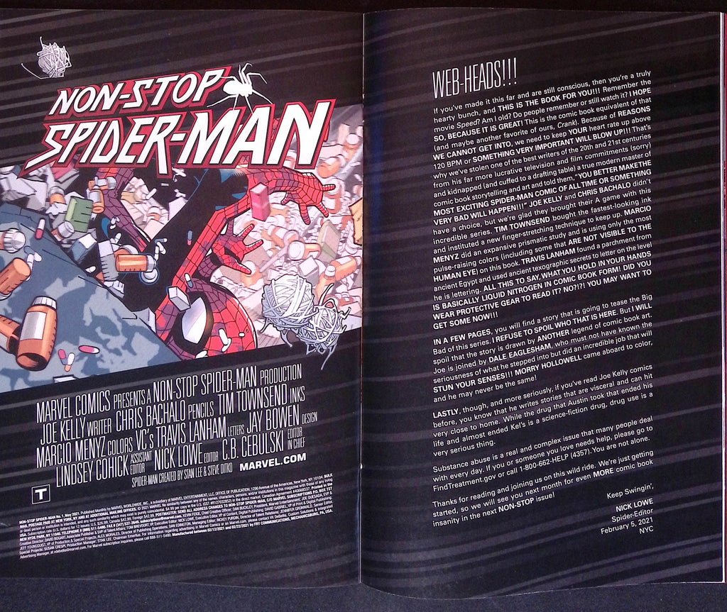Non-Stop Spider-Man # 1 2021 NM-