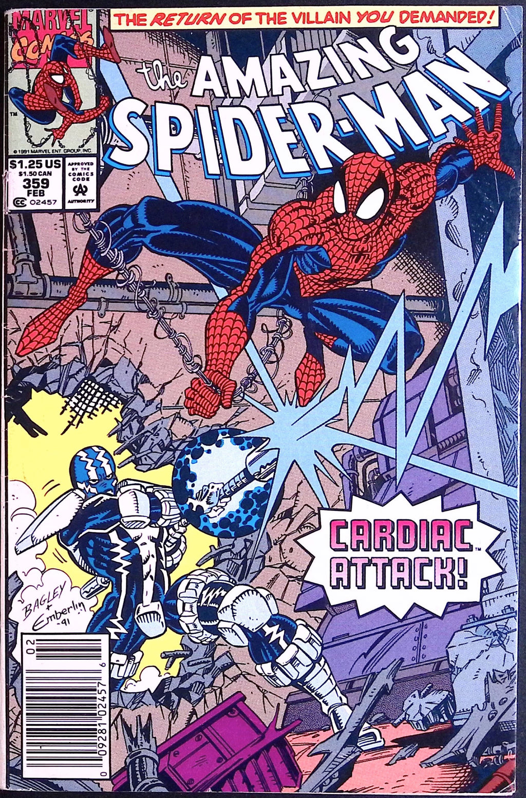The Amazing Spider-Man # 359 1992 VF