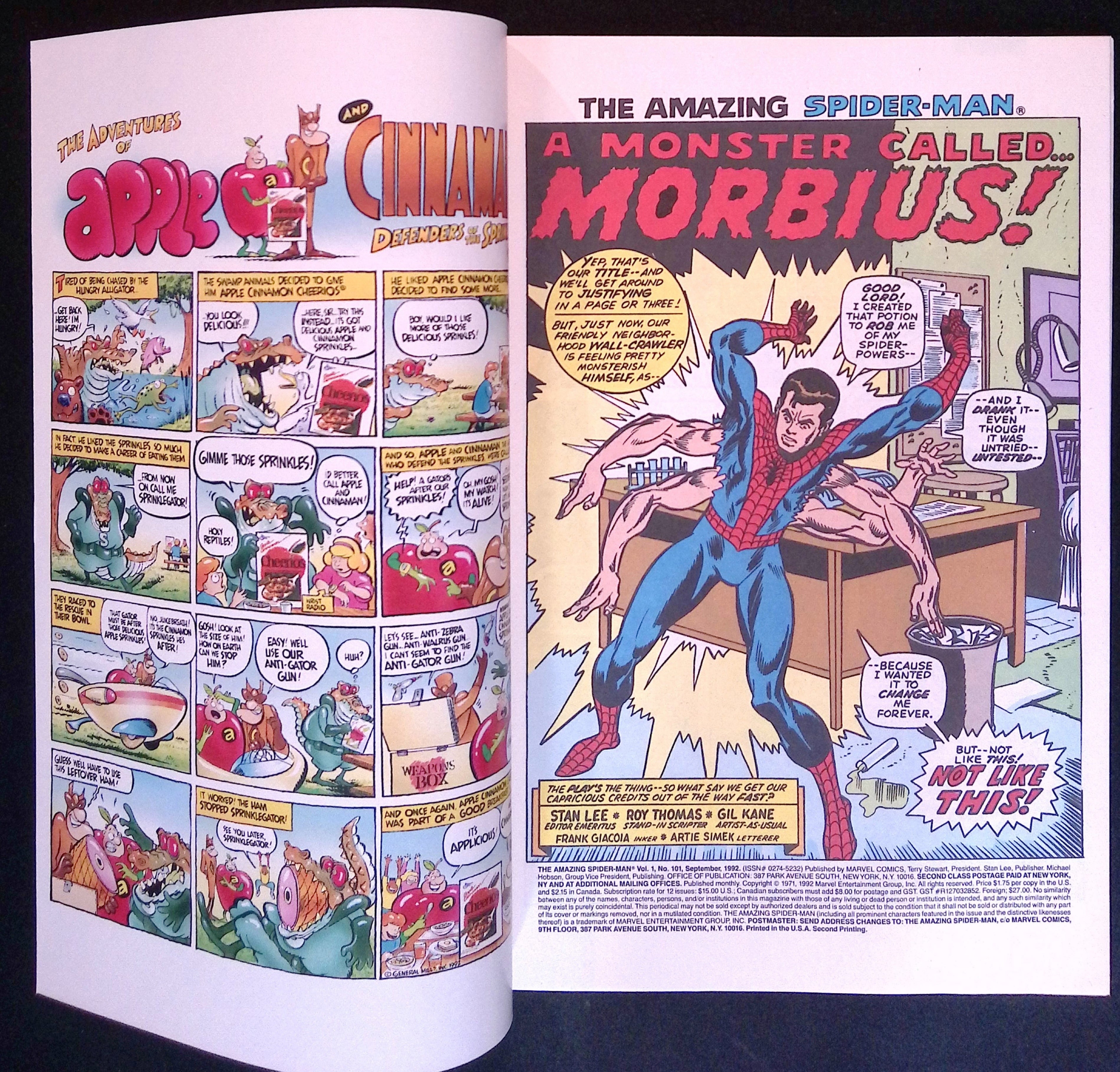 The Amazing Spider-Man # 101 Second Printing First Morbius 1992 VF/NM