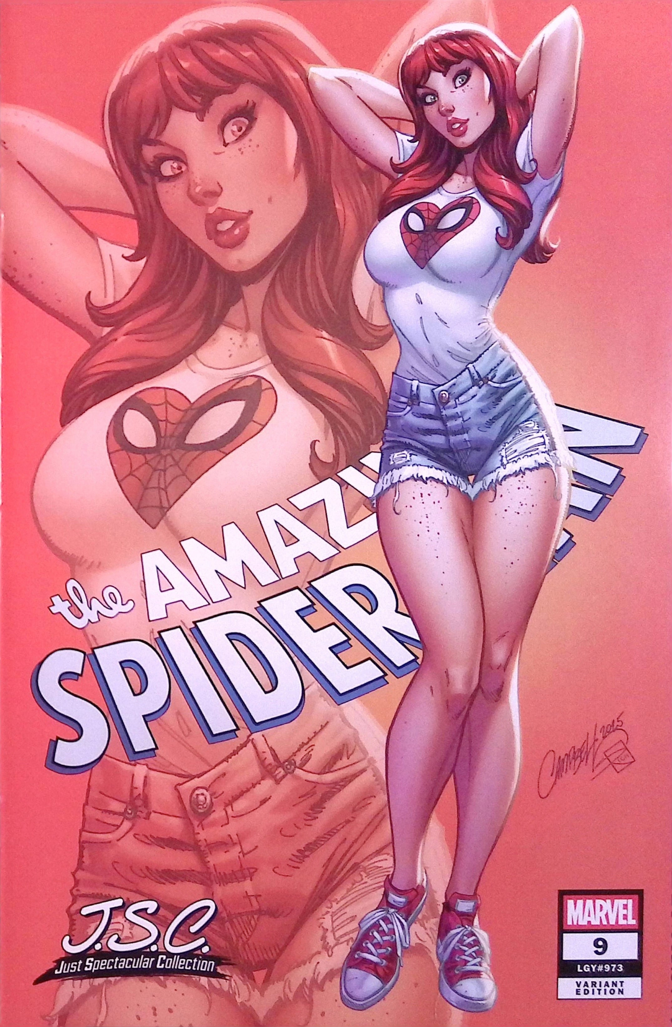 The Amazing Spider-Man # 9 J. Scott Campbell J.S.C. Variant Cover NM-