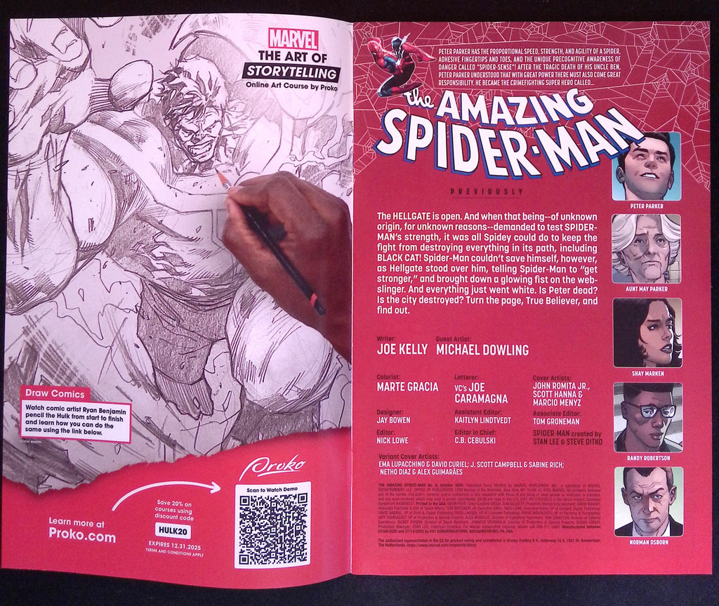 The Amazing Spider-Man # 9 J. Scott Campbell J.S.C. Variant Cover NM-