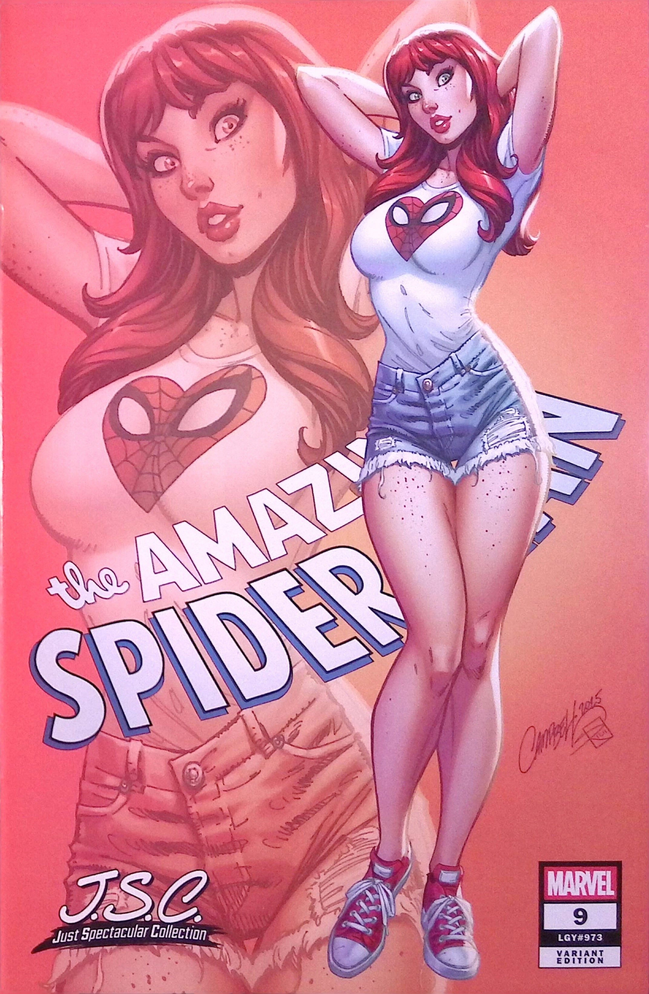 The Amazing Spider-Man # 9 J. Scott Campbell J.S.C. Variant Cover NM-