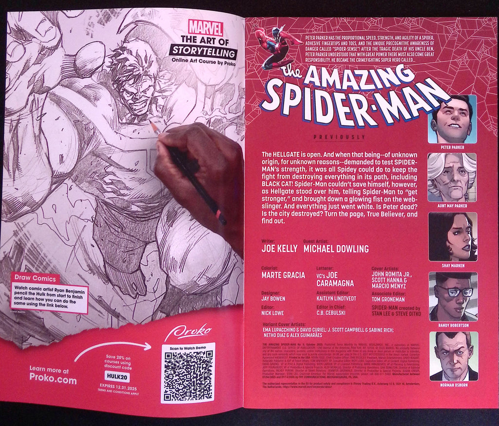 The Amazing Spider-Man # 9 J. Scott Campbell J.S.C. Variant Cover NM-