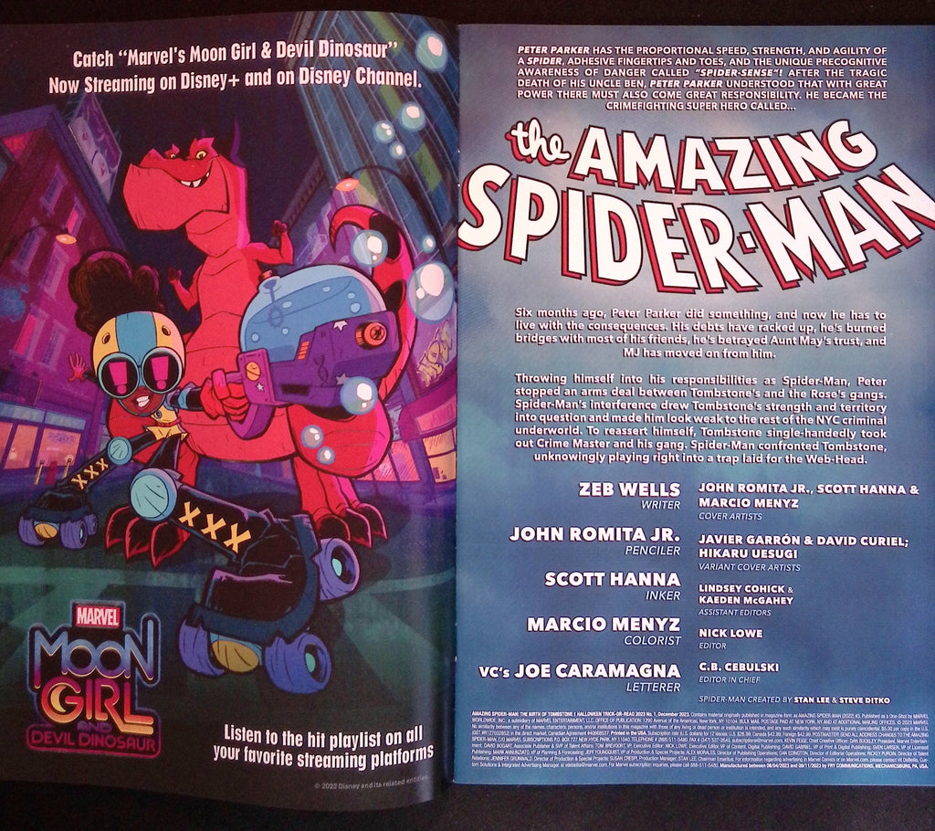 Amazing Spider-Man: The Birth of Tombstone # 1 2023 NM-